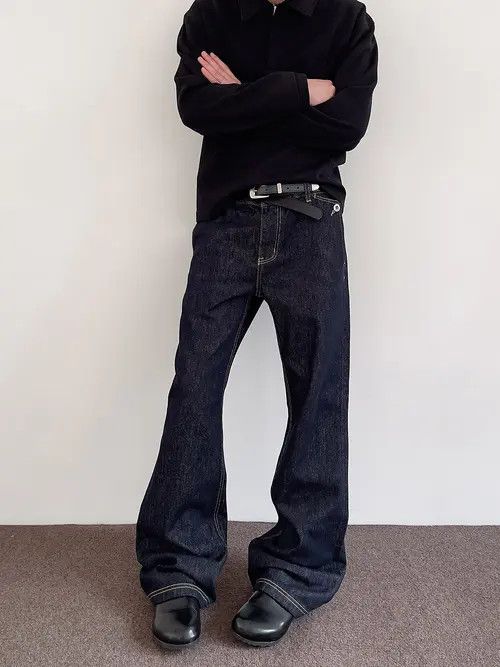 VIBE Blue Wide Leg Flare Jeans Size US 32 / EU 48 - 8 Thumbnail