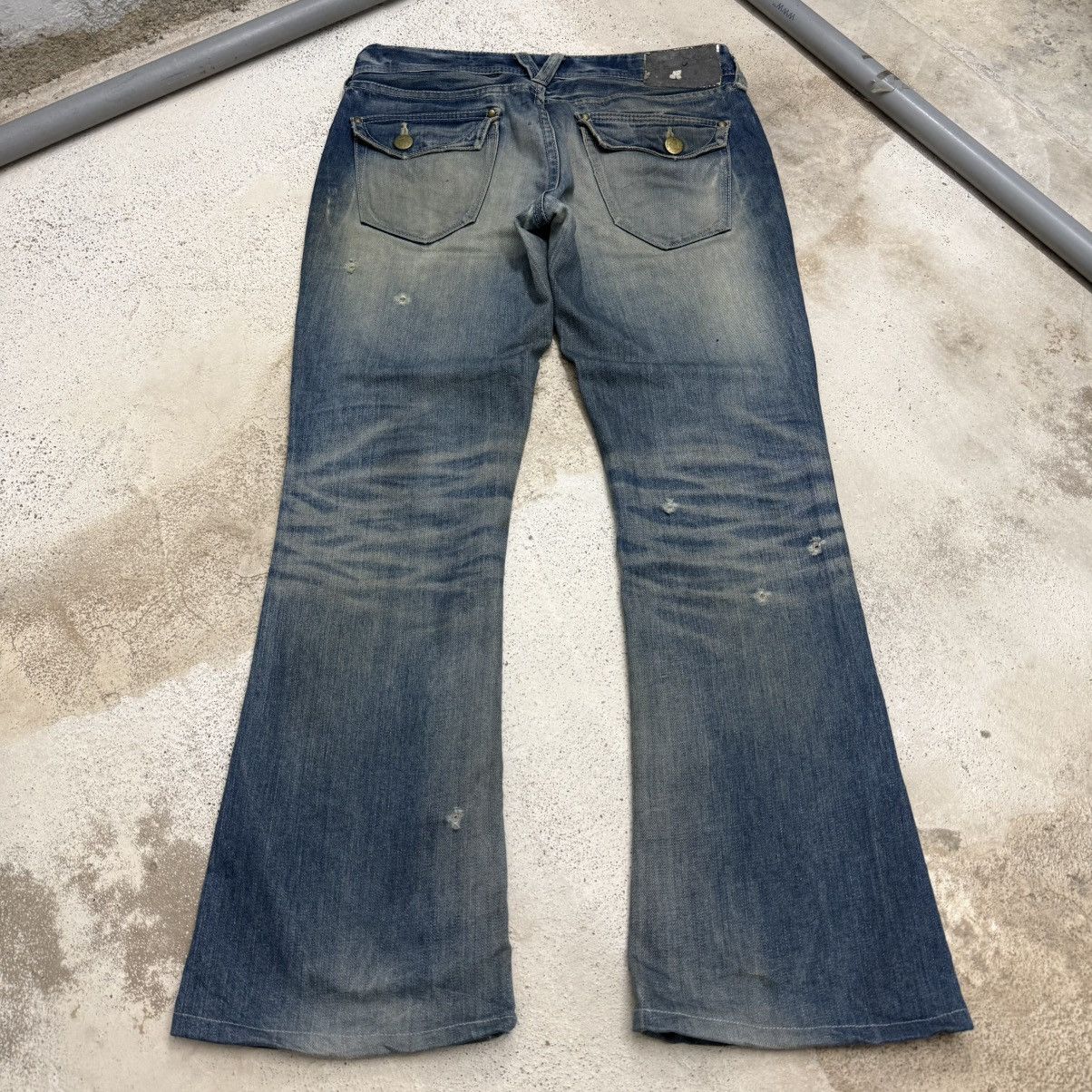 Vanquish Vanquish Muddy Distressed Whisker Denim Pants Size US 31 - 2 Thumbnail