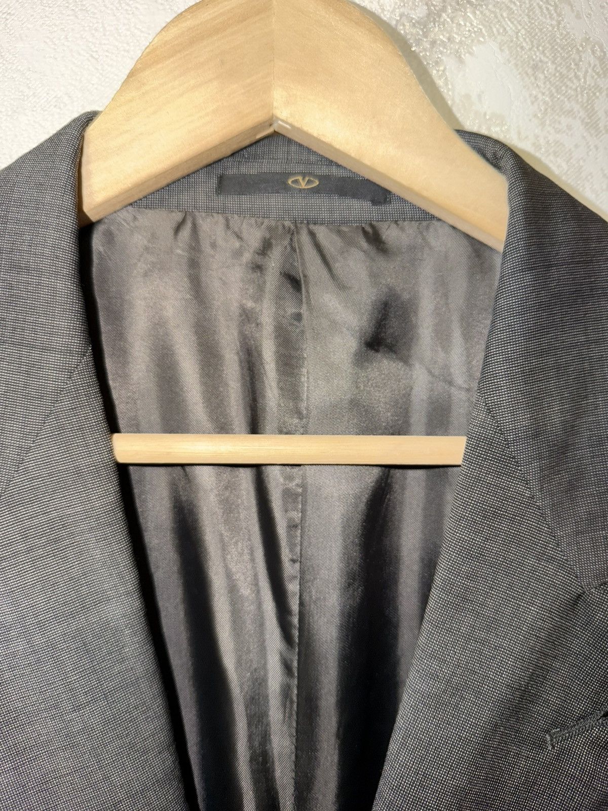 Valentino Valentino ROMA Suit Pants Jacket Grey Luxury Size USA 46 Size 46L - 8 Thumbnail