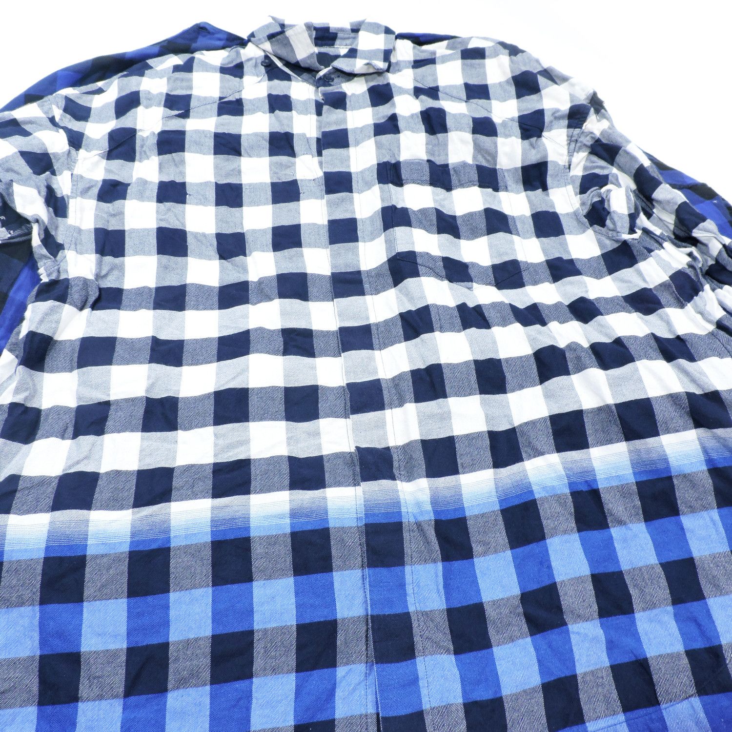 Juun.J JUNN.J DOUBLE LAYER PLAID LONG SLEEVE SHIRT Size US S / EU 44-46 / 1 - 15 Thumbnail