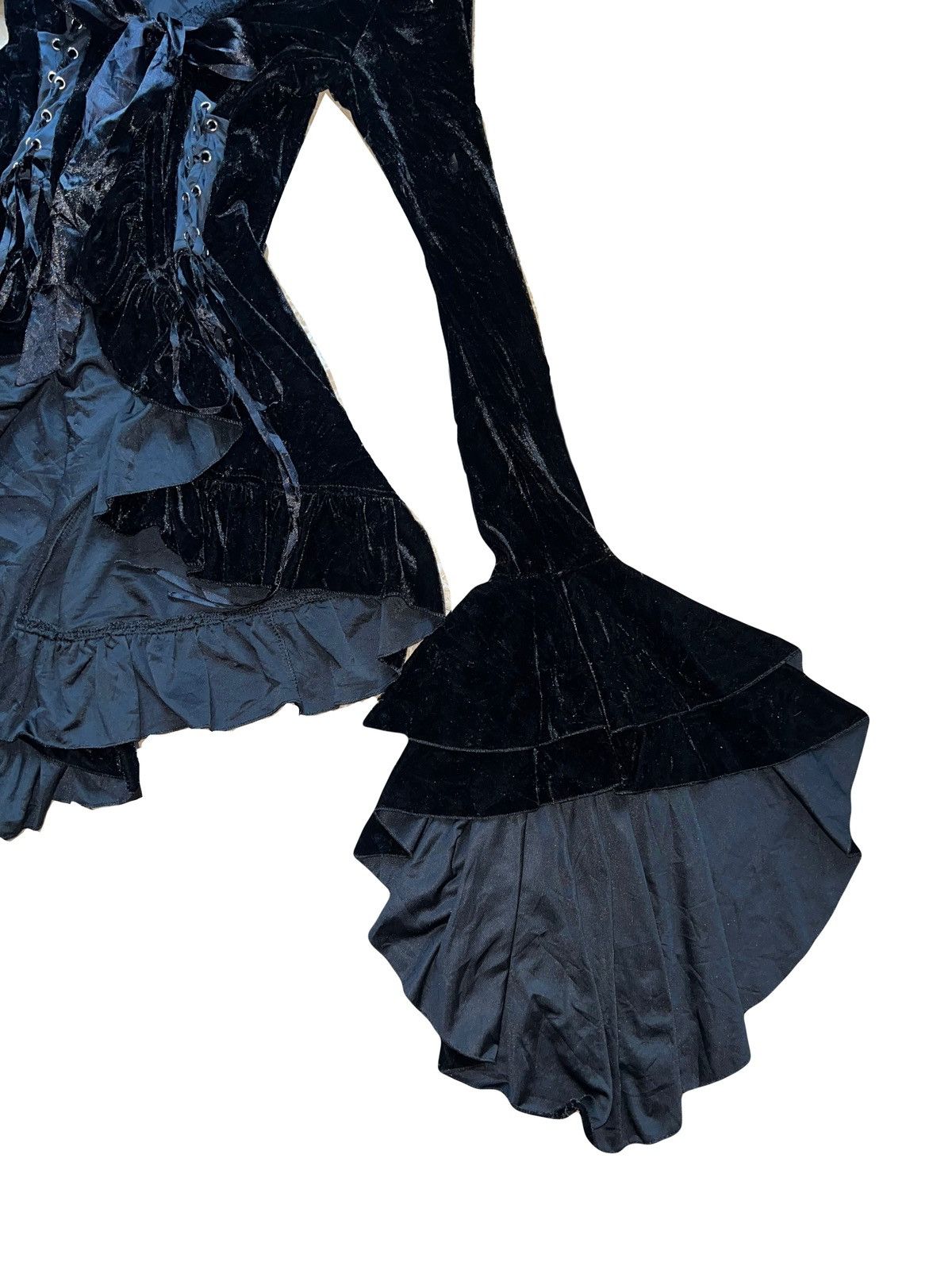 Japanese Brand Vintage Japanese princess goth velvet top 🧛🏻‍♀️🖤 Size XS / US 0-2 / IT 36-38 - 5 Thumbnail