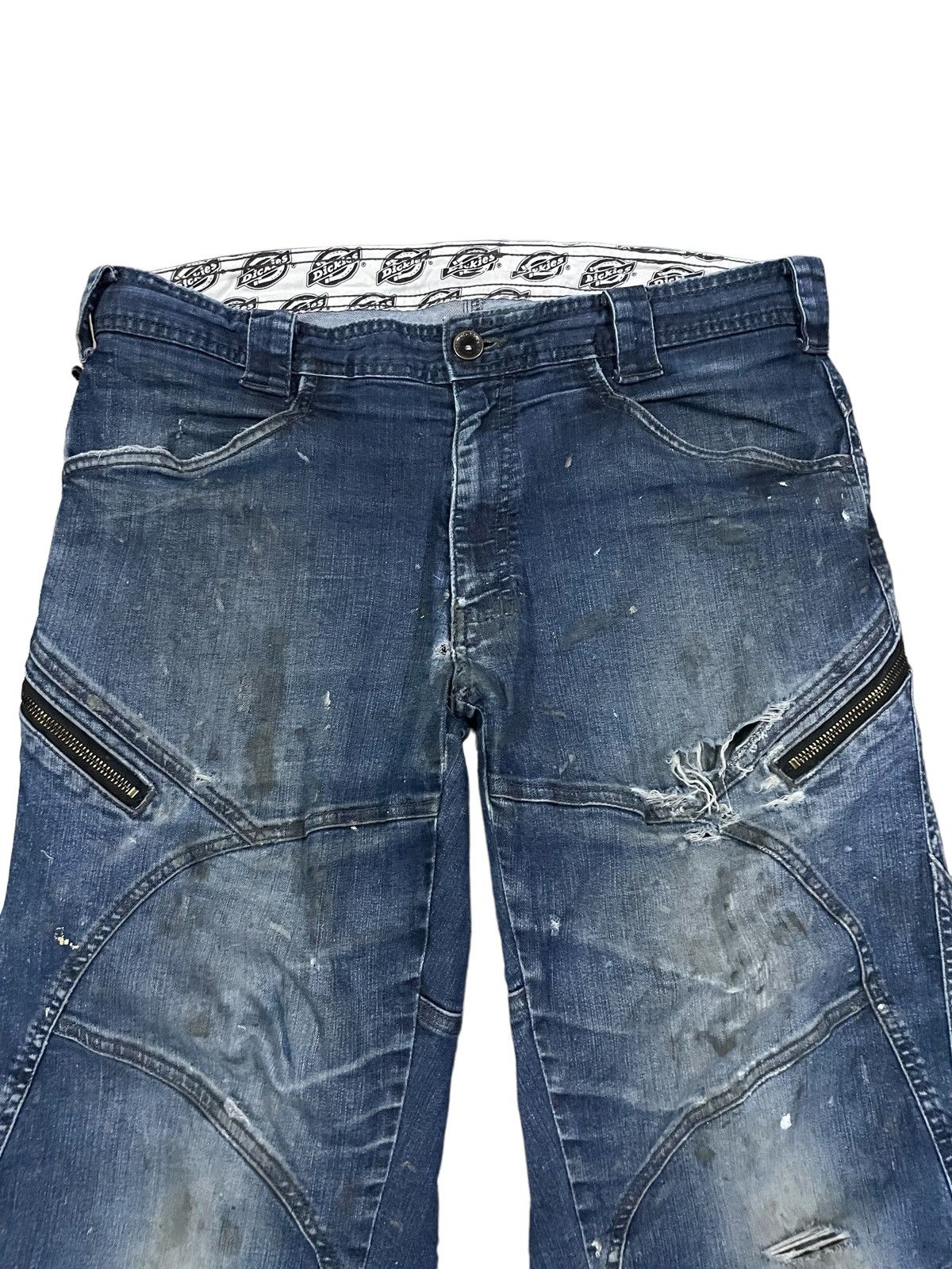 Dickies Dickies Paint Splatter Multipocket Distressed Baggy Jeans Size US 36 / EU 52 - 3 Thumbnail