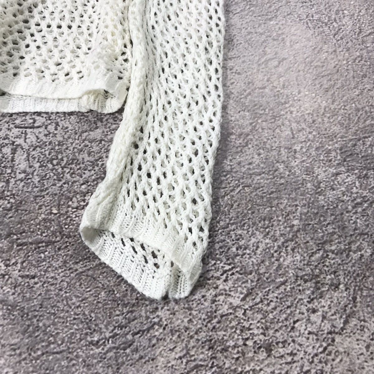 Vintage Vintage Y2K Oversized Mesh Longsleeve Cream Grunge Faded M Size M / US 6-8 / IT 42-44 - 4 Thumbnail