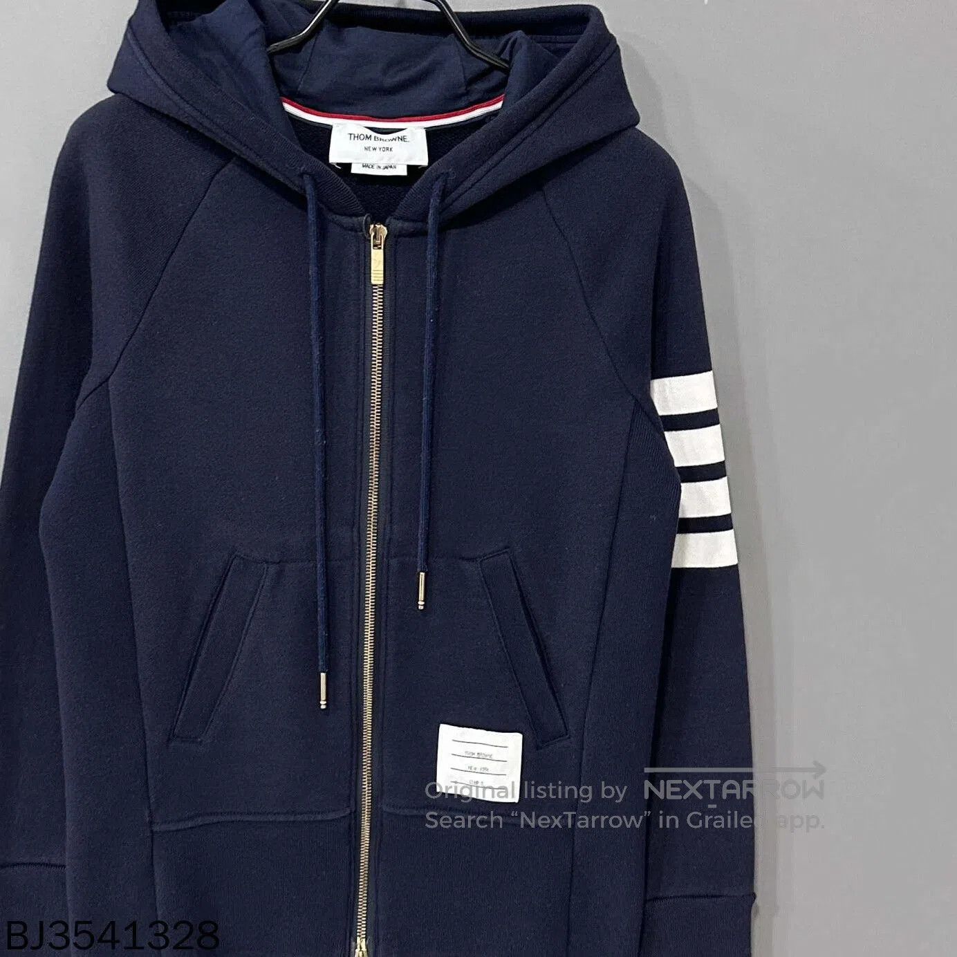 Other classic navy zip-up hoodie by Thom Browne. Size US XXS / EU 40 - 3 Thumbnail
