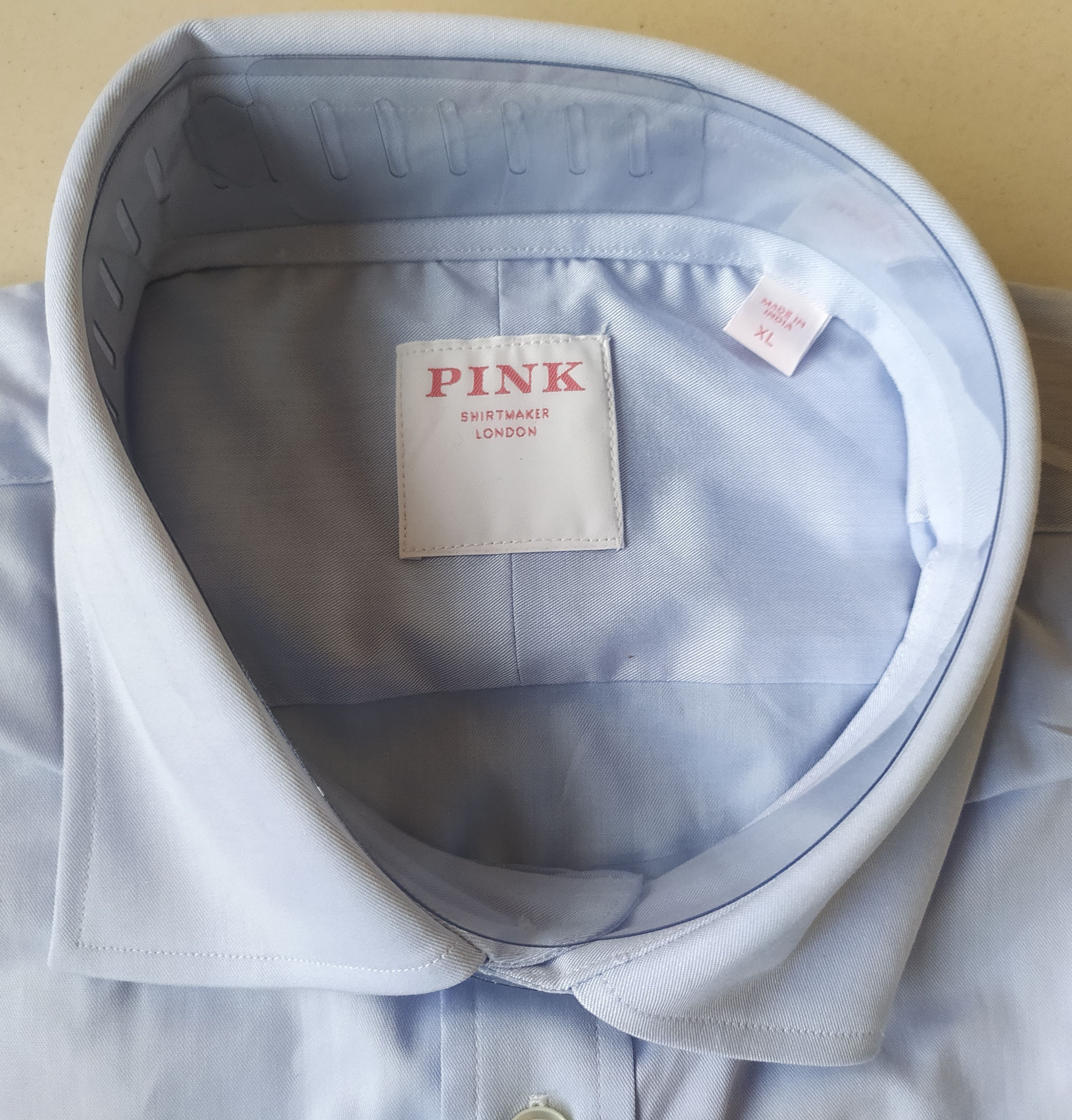 Thomas Pink Thomas Pink Formal Plain Poplin Shirt Free Shipping T/27 Size US XL / EU 56 / 4 - 4 Thumbnail