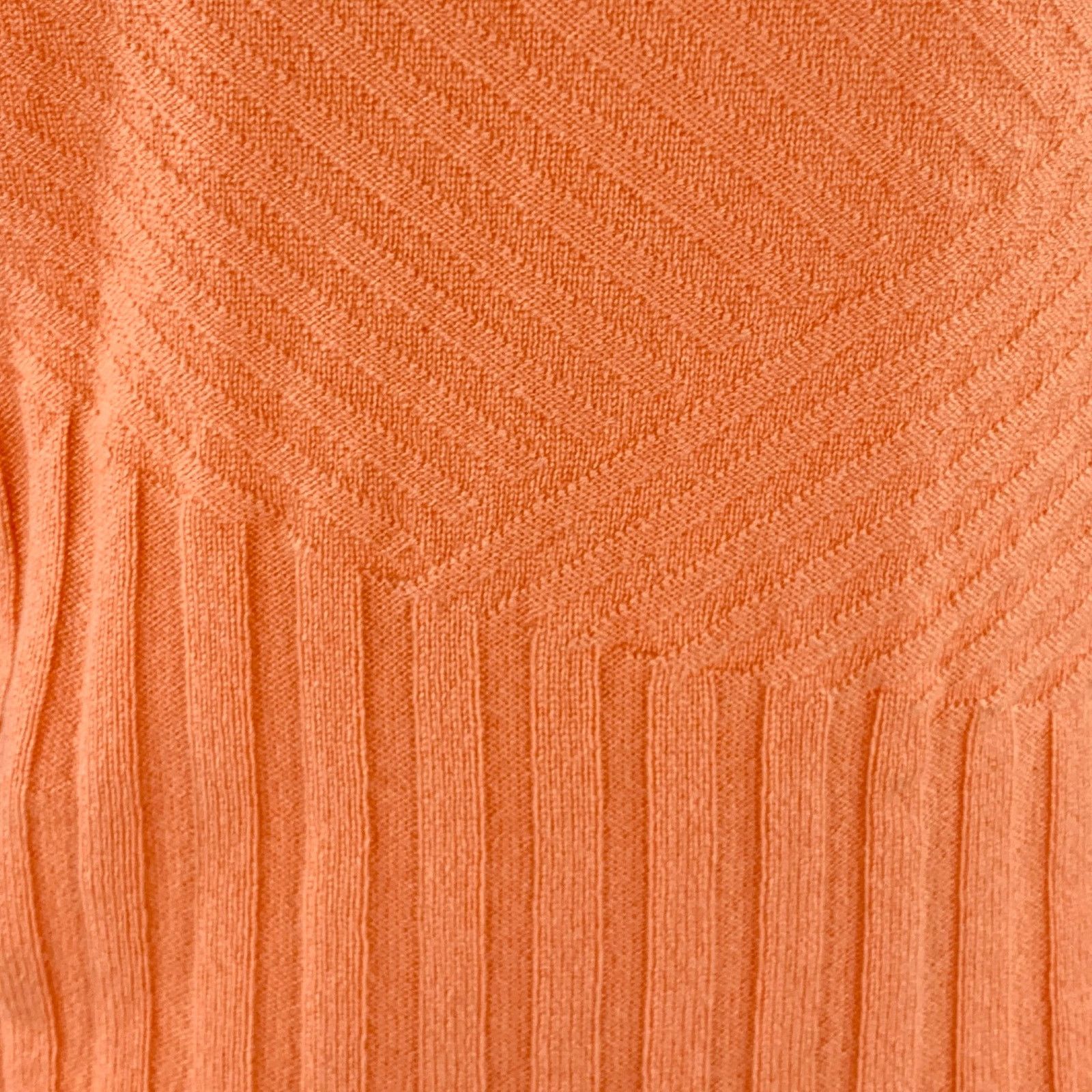 Other ST. JOHN Size S Orange Ribbed Sleeveless Casual Top Size S / US 4 / IT 40 - 2 Thumbnail