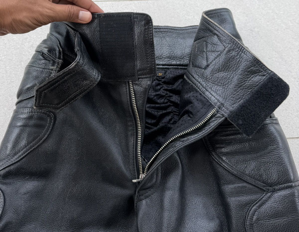 Vintage B’s Leather Motorcycle Pants Padded Biker Archive Leather Size US 30 / EU 46 - 7 Thumbnail