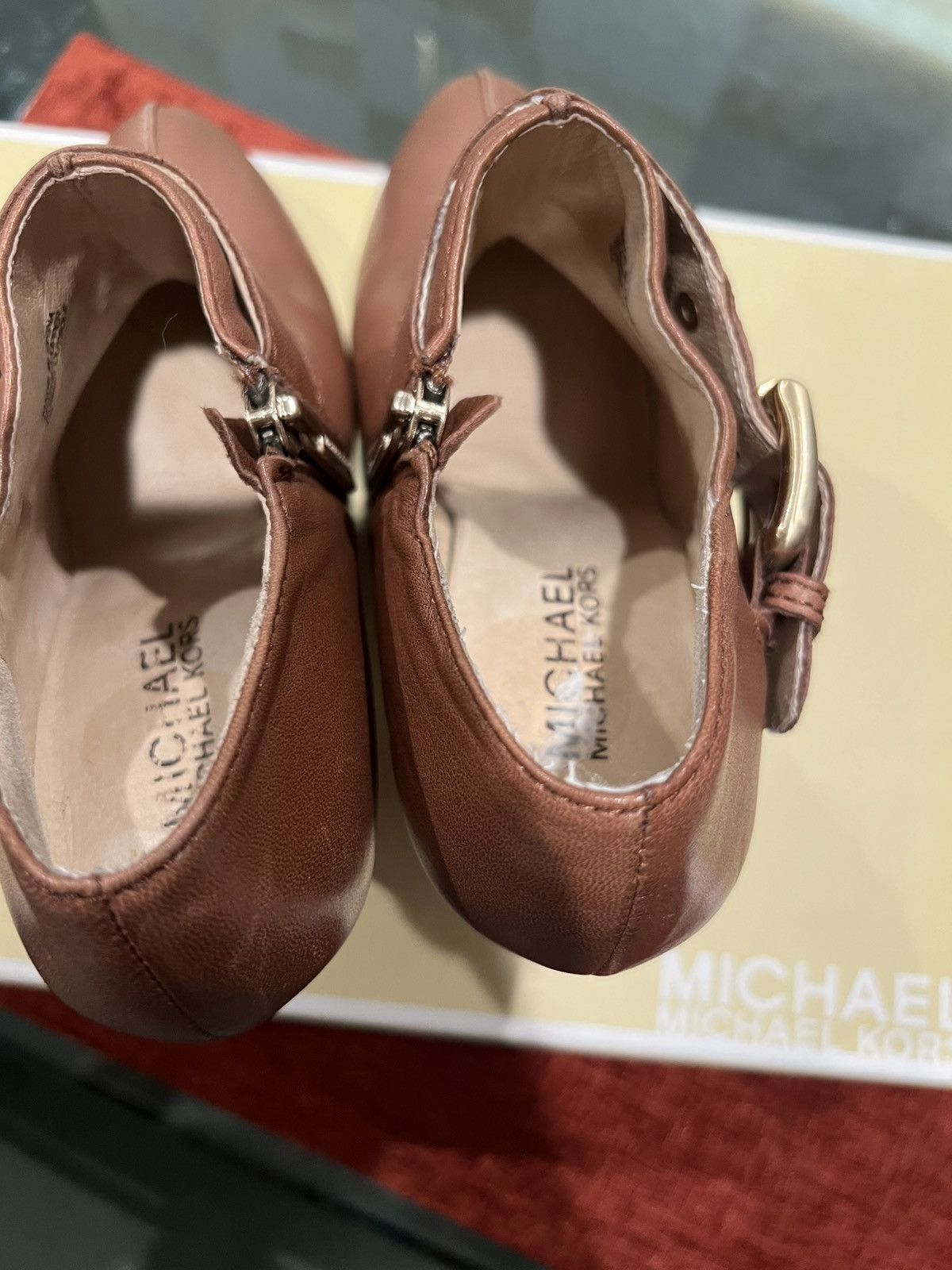 Michael Kors Michael Kors Anna Belle Bootie, Leather Buckle Ankle Boots Size US 6 / IT 36 - 9 Thumbnail