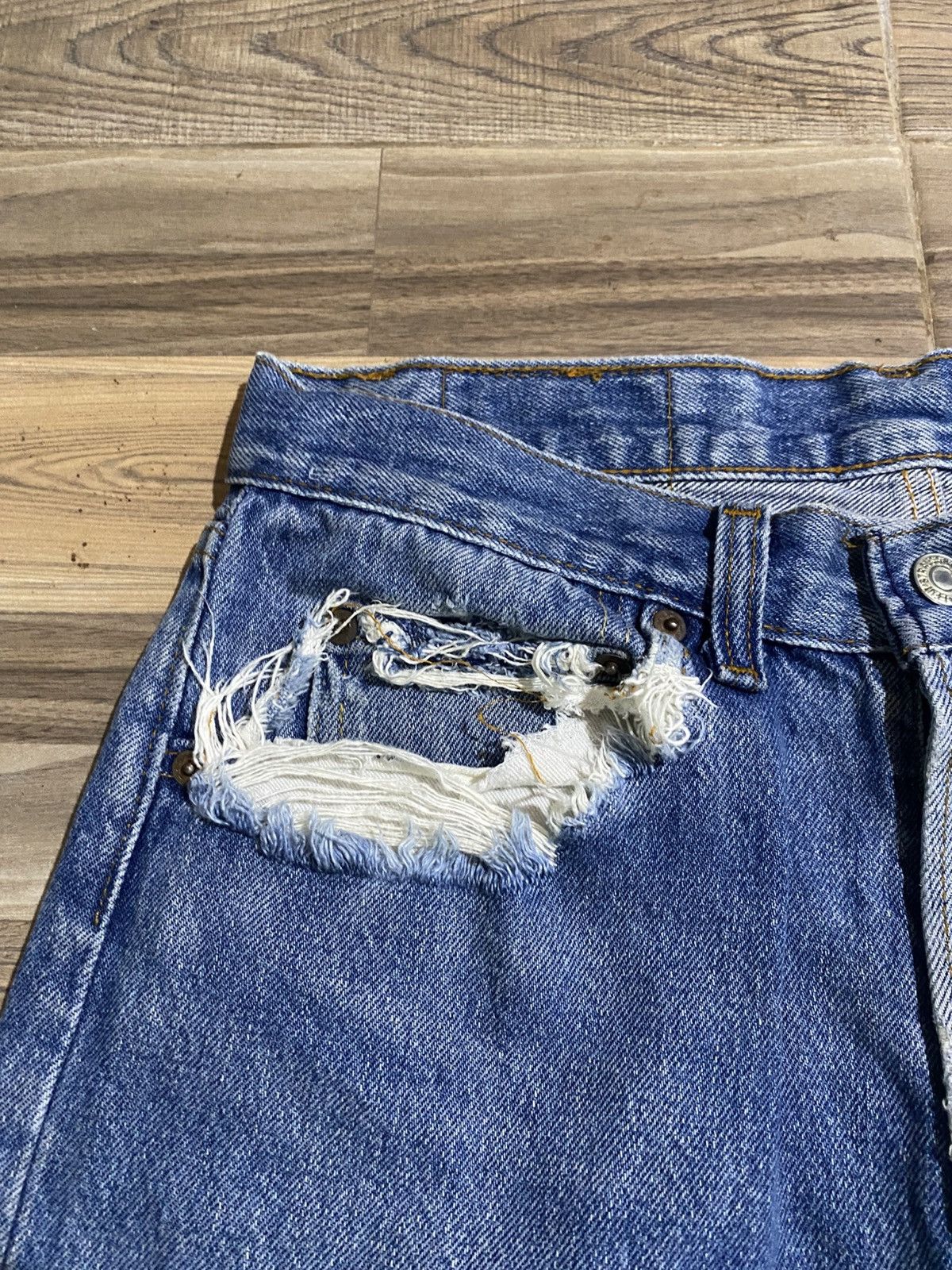 Levi's × Levi's Vintage Clothing × Vintage VINTAGE LEVIS 501 365 DISTRESSED JEANS Size US 29 - 6 Thumbnail