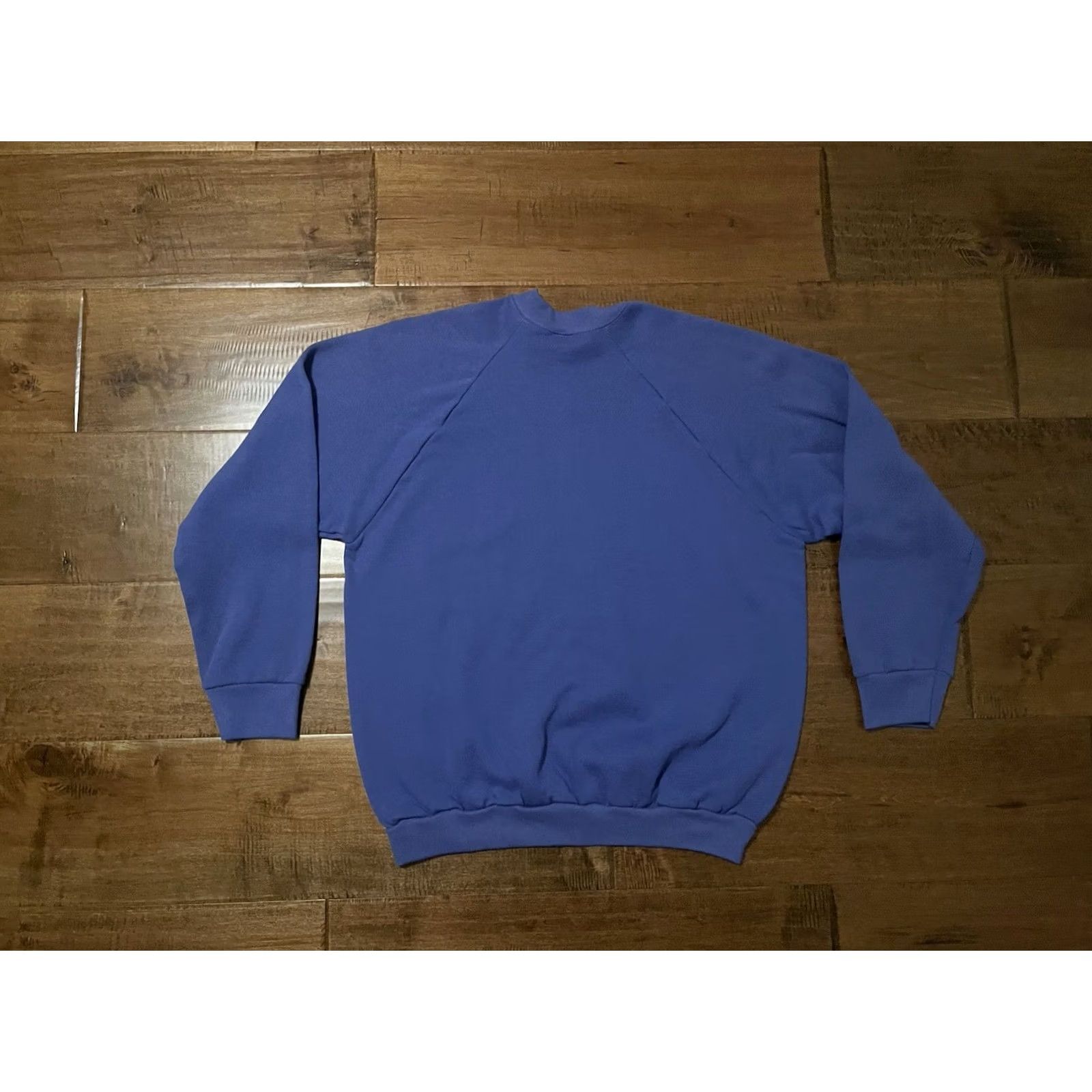 Fruit Of The Loom VINTAGE Fruit of the Loom Fuller Cut USA Crewneck Sweatshirt Blue Men's L Crew Neck Pullover Sweatshirt 50/50 Regular Size US L / EU 52-54 / 3 - 4 Thumbnail