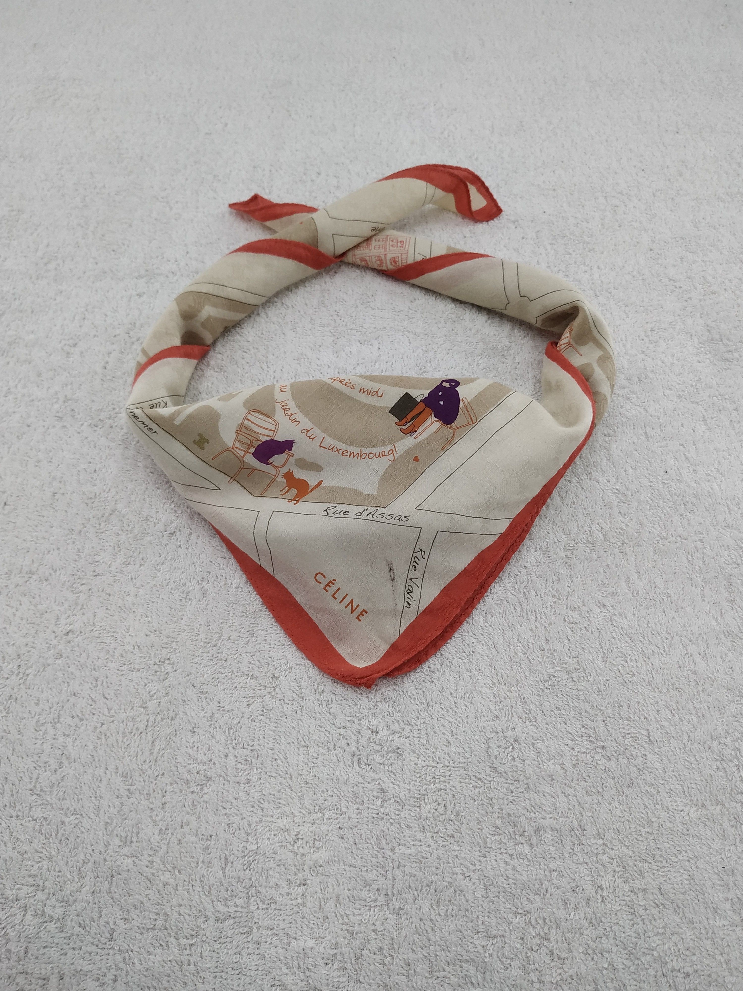 Vintage Rue Guynemer Neckerchief / Bandana / Handkerchief Size ONE SIZE - 2 Thumbnail