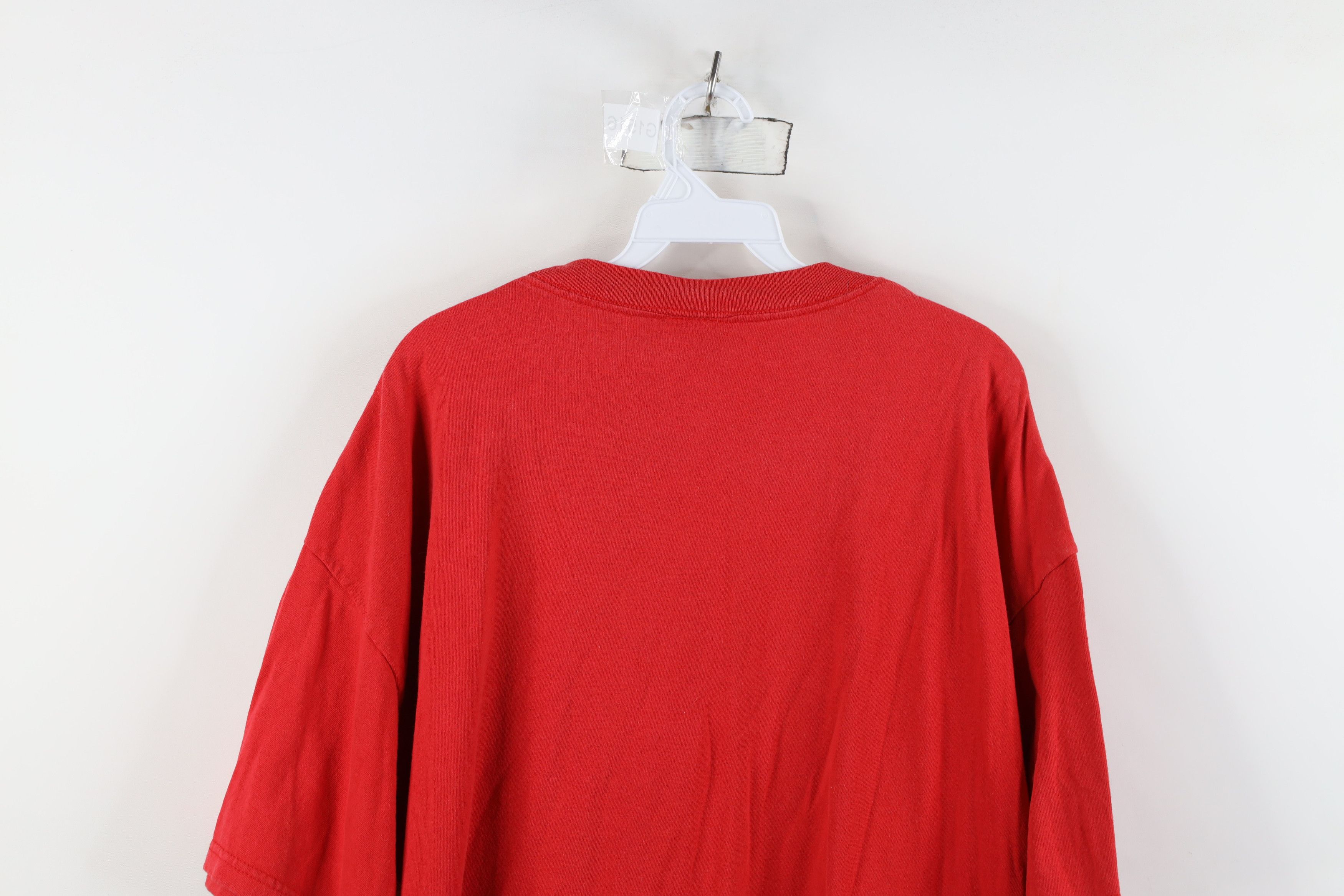 Vintage Vintage 90s Spell Out Detroit Red Wings Hockey T-Shirt Size US XXL / EU 58 / 5 - 13 Thumbnail