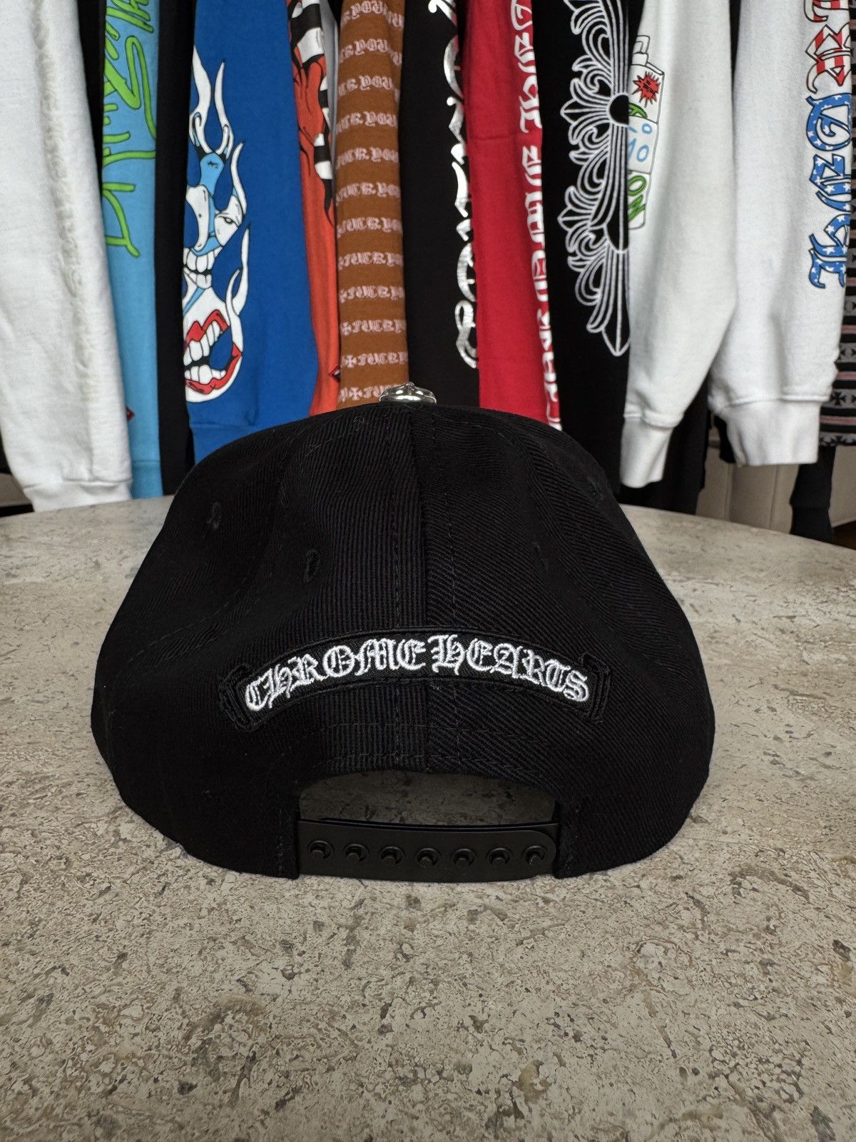 Chrome Hearts Chrome Hearts RS3 White Crosses 3 Baseball Hat Size ONE SIZE - 4 Thumbnail