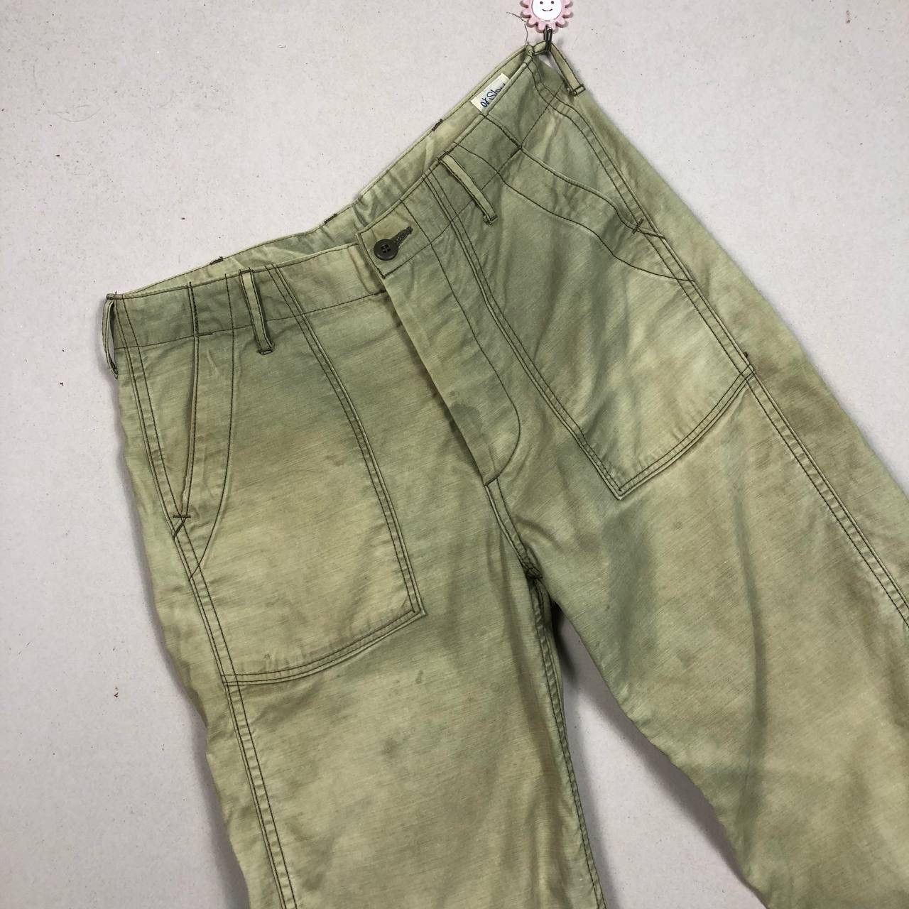 Orslow Thrashed Orslow Parachute Hippie Pants Army Loose Trousers Size US 29 - 3 Thumbnail