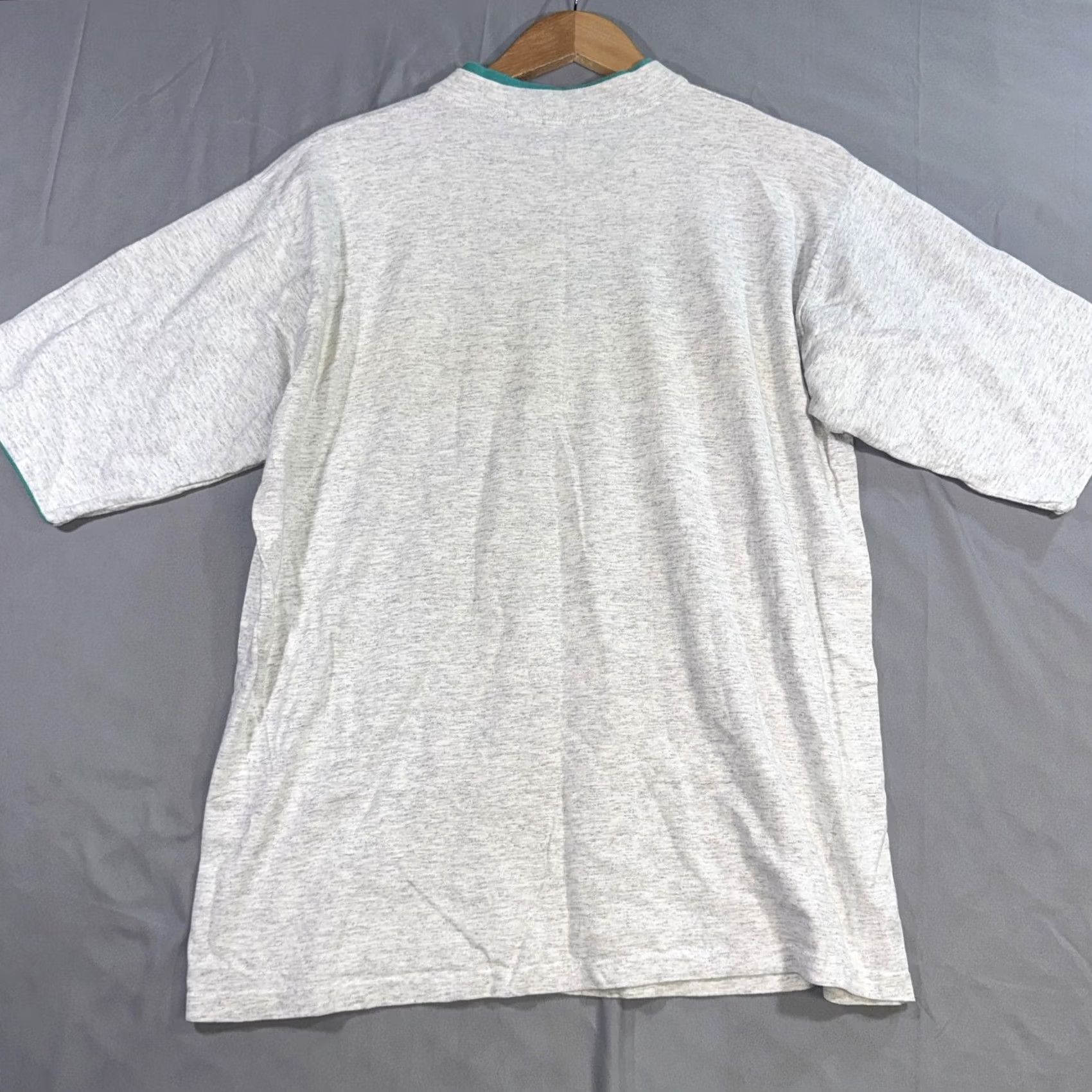 Delta VINTAGE Delta Alaska Map Graphic Shirt Mens XL Gray 90s Inside Passage Travel Nautical Crew Neck Short Sleeve Graphic Print Mens Size US XL / EU 56 / 4 - 2 Thumbnail