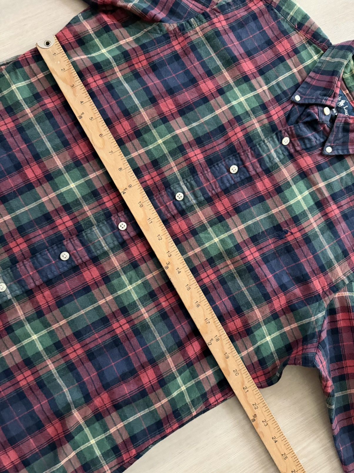 Polo Ralph Lauren Vintage Ralph Lauren Red Plaid Flannel Button Up Shirt Sz M Size US M / EU 48-50 / 2 - 2 Thumbnail