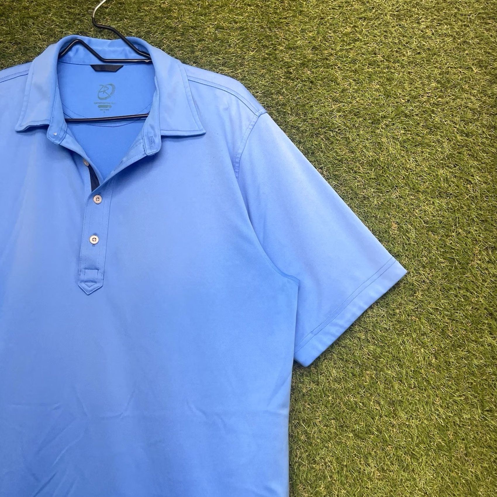 Vintage Zero Restriction Tour Series Polo Shirt Mens Large Blue Golf Outdoor Activewear Casual Shirts Size US L / EU 52-54 / 3 - 2 Thumbnail