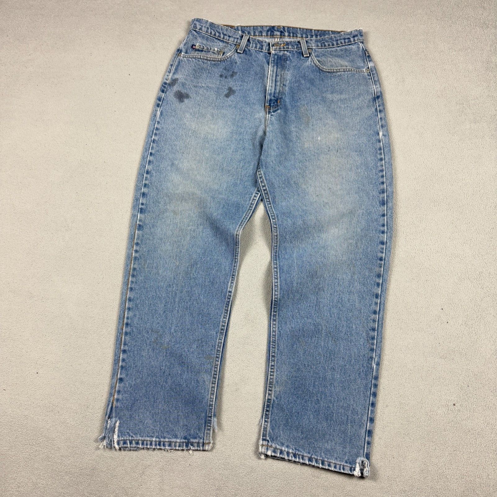 Polo Ralph Lauren Polo Ralph Lauren Distressed Jeans 36x30 Denim Raw Hem Y2K Size US 36 / EU 52 - 1 Thumbnail