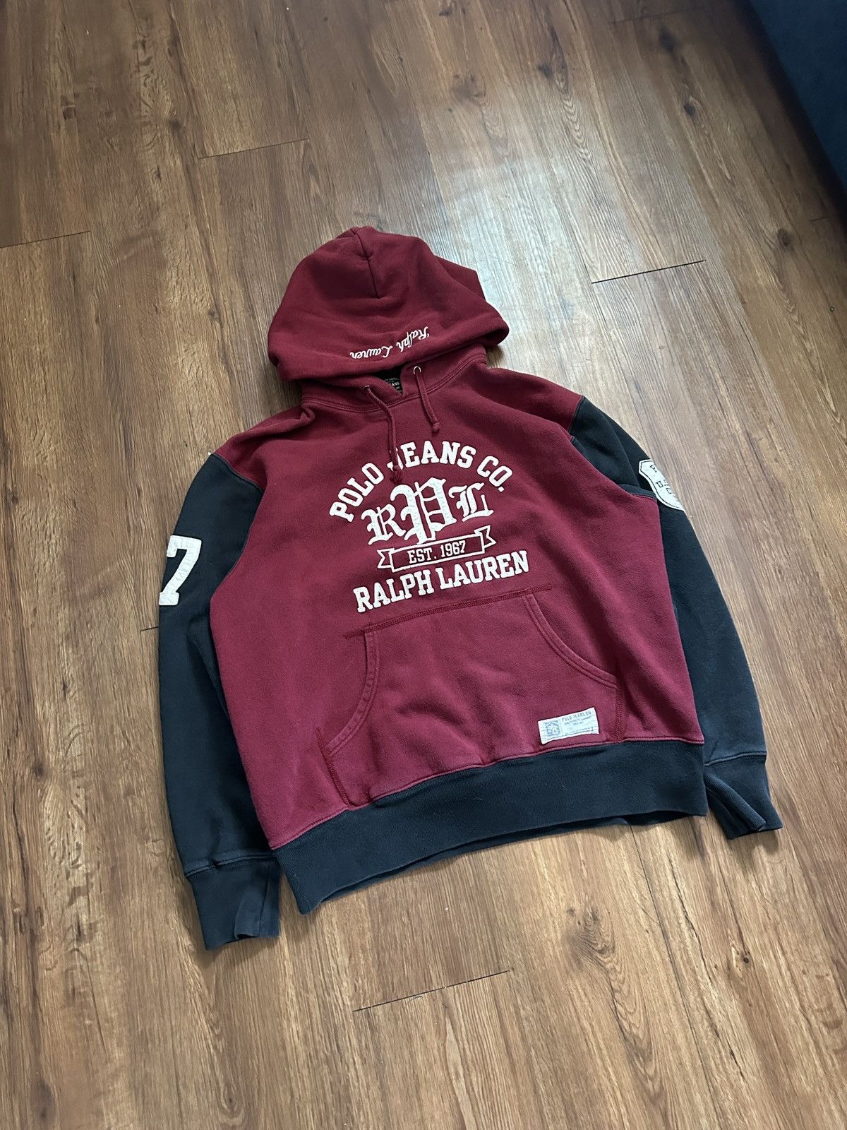 Polo Ralph Lauren Vintage Polo Jeans Co Ralph Lauren Hoodie 90s Y2K Two-Tone Size US L / EU 52-54 / 3 - 2 Thumbnail