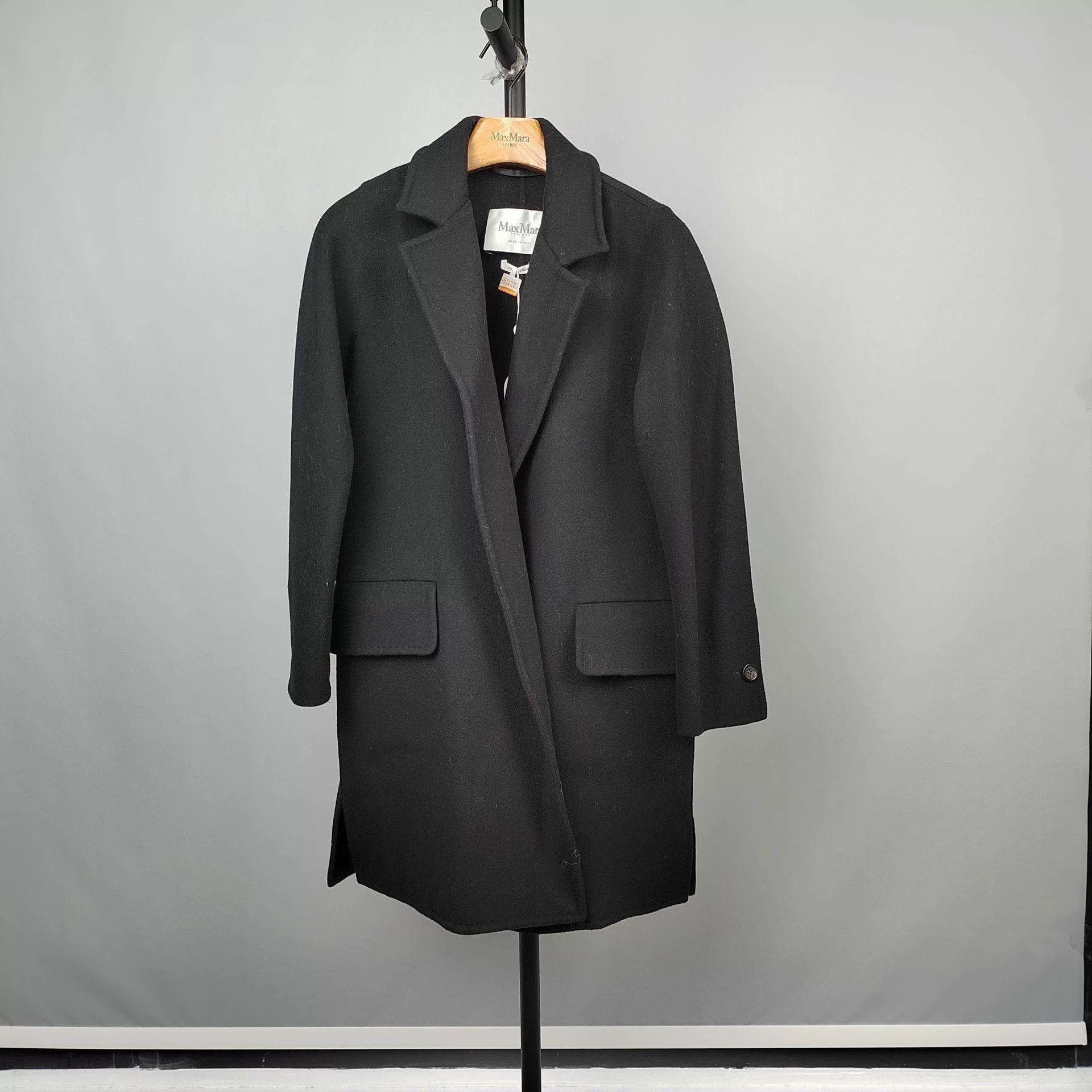 Max Mara MaxMara Black Coat Size 160 Size US XS / EU 42 / 0 - 1 Thumbnail