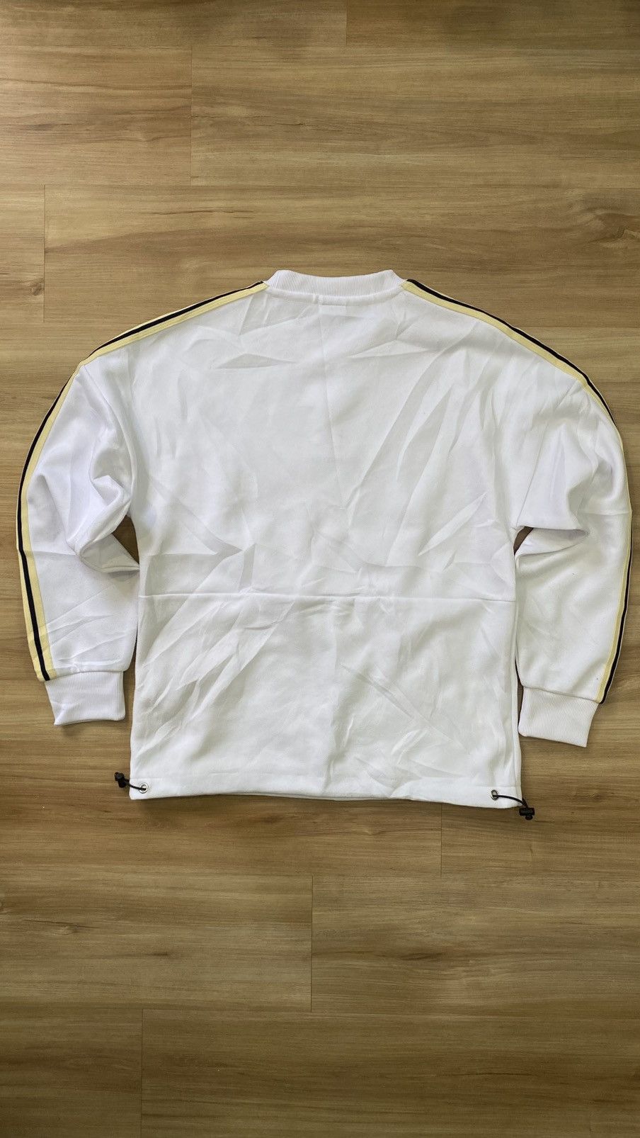 Converse Converse White Crewneck Sweatshirt w/ Stripe Sleeves Size M Size US M / EU 48-50 / 2 - 3 Thumbnail