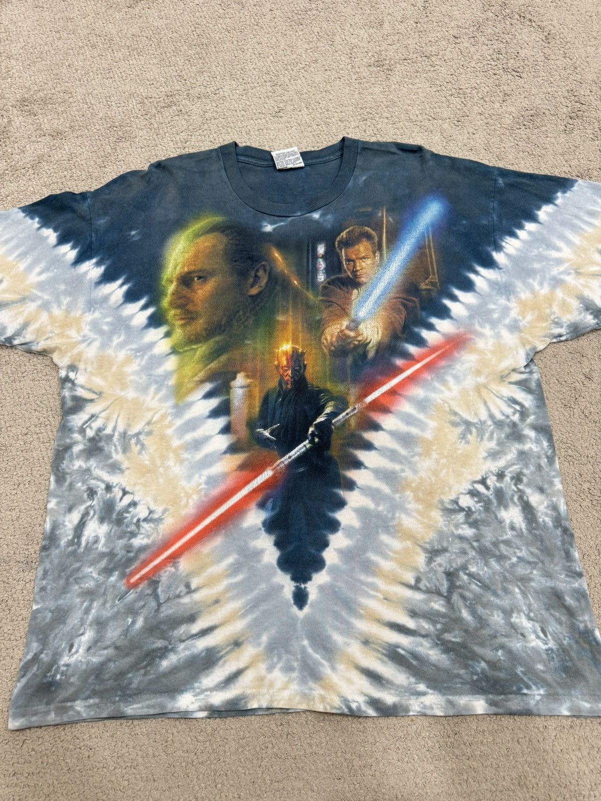 Liquid Blue Final Drop‼️ Vintage 90's Star Wars Episode I Darth Maul Size US XL / EU 56 / 4 - 5 Thumbnail