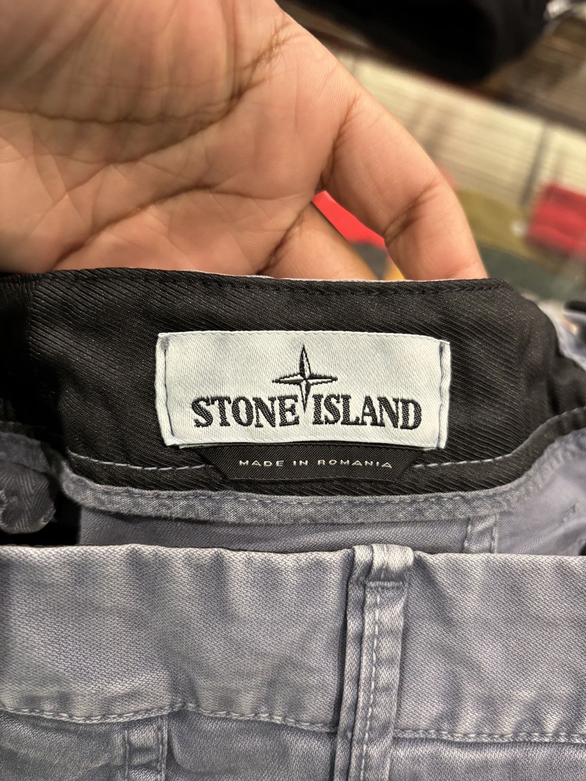 Stone Island Stone Island Cargo Pants Slate Blue Size: 31 Size US 31 - 4 Thumbnail