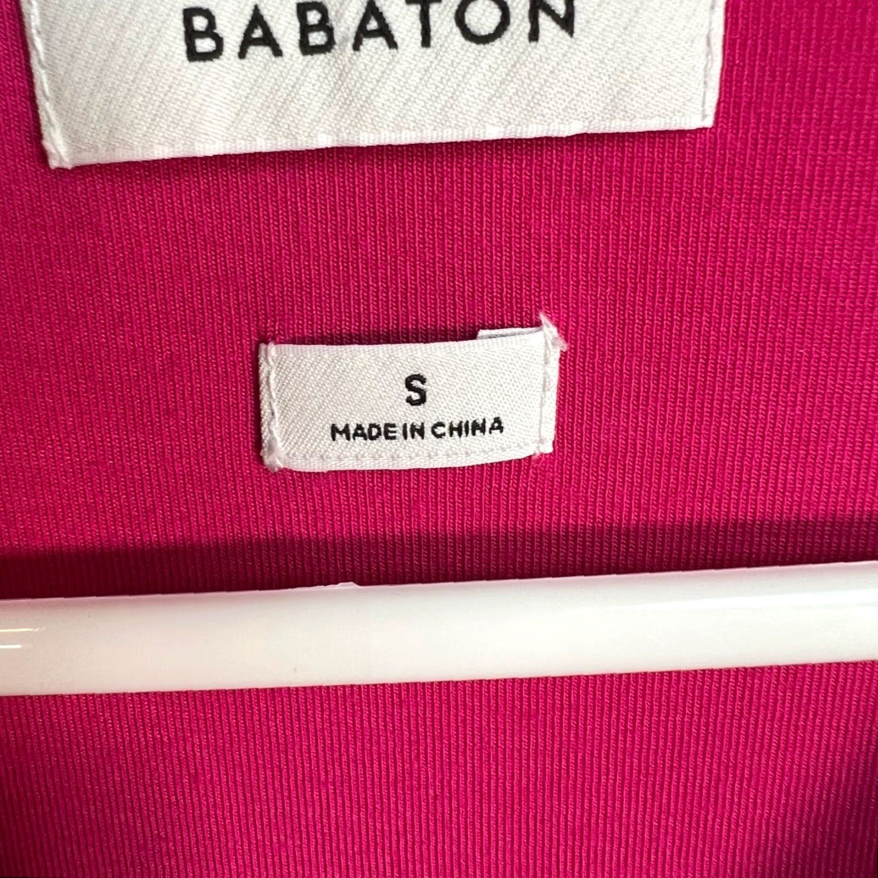 Vintage VINTAGE Babaton Shirt Dress Womens Small Midi Short Sleeve Pink Ruched Lyocell 90s Size S / US 4 / IT 40 - 4 Thumbnail