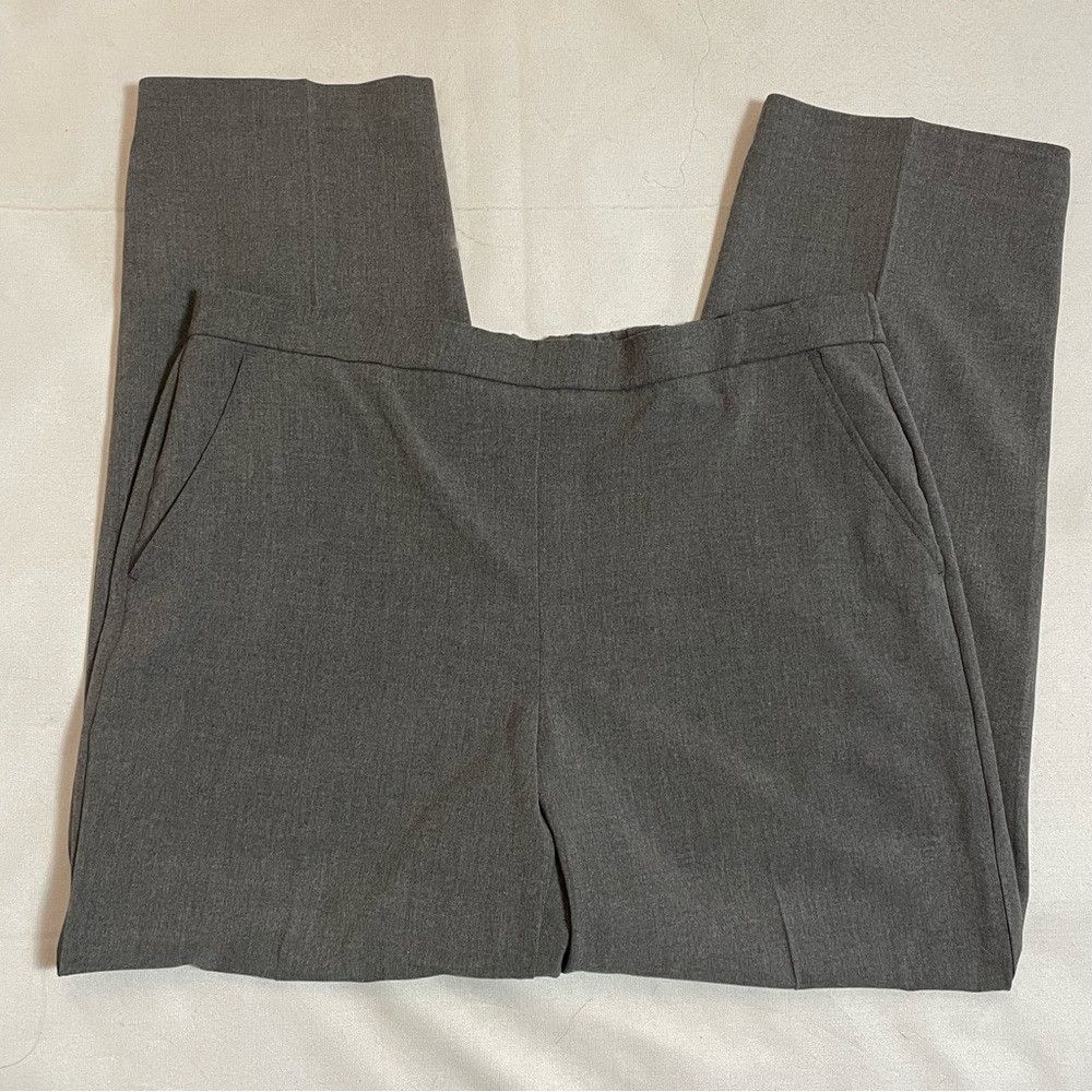 Other Sag Harbor Pull On Stretch Waist Grey Pants Size 14 Size 36" / US 14 / IT 50 - 2 Thumbnail