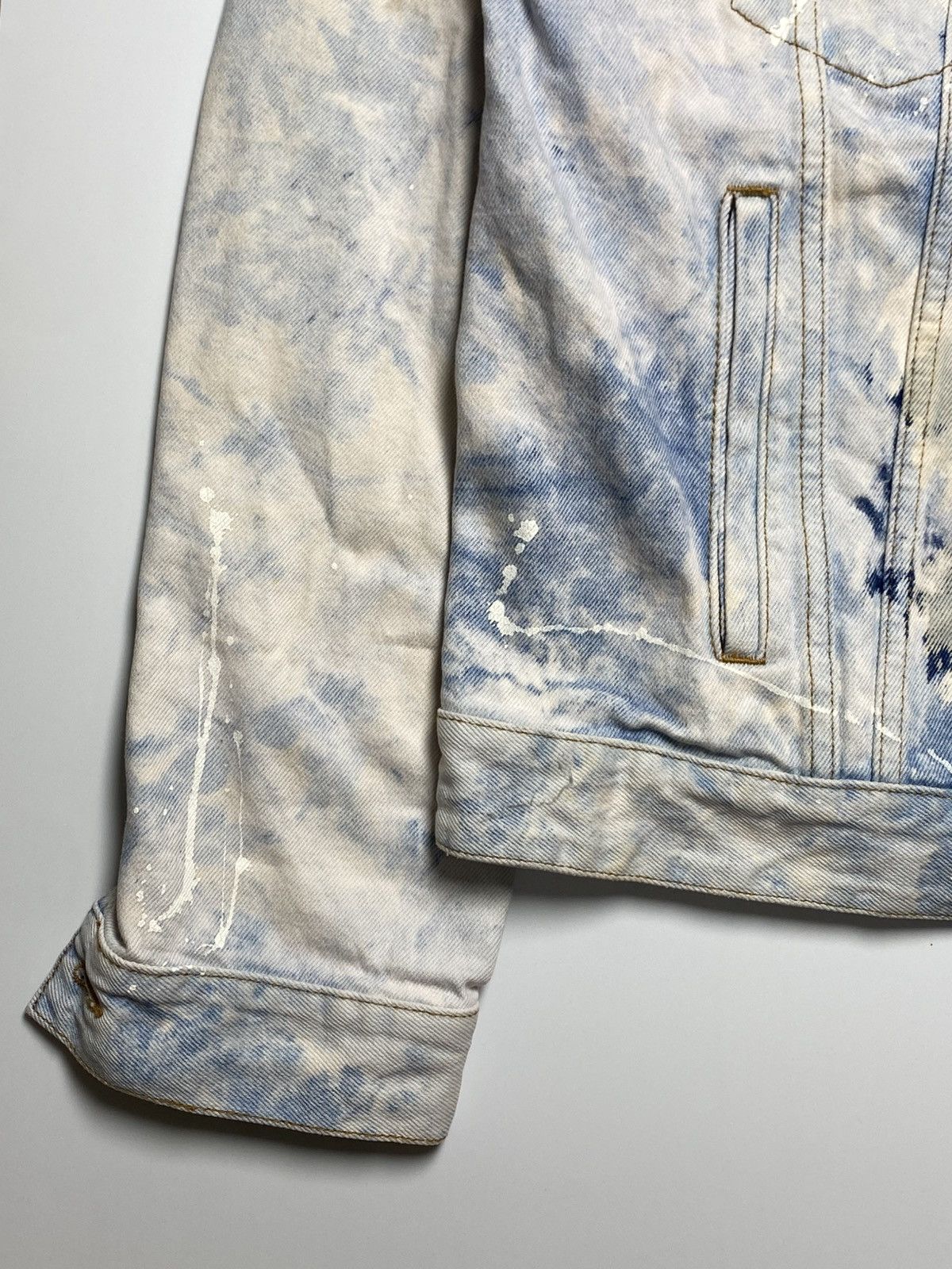 Off-White Off White - Extreme Bleached Arrows Denim Jacket Size US M / EU 48-50 / 2 - 14 Thumbnail