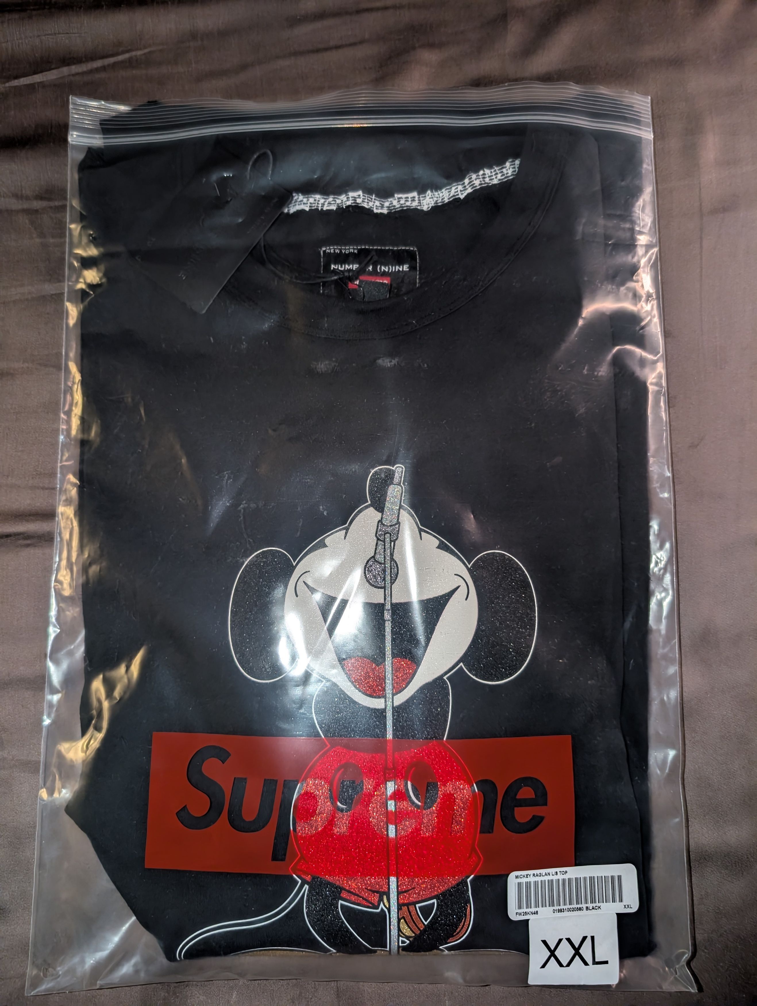 Supreme Number(N)ine Raglan L/S Top XXL Supreme Number(N)ine