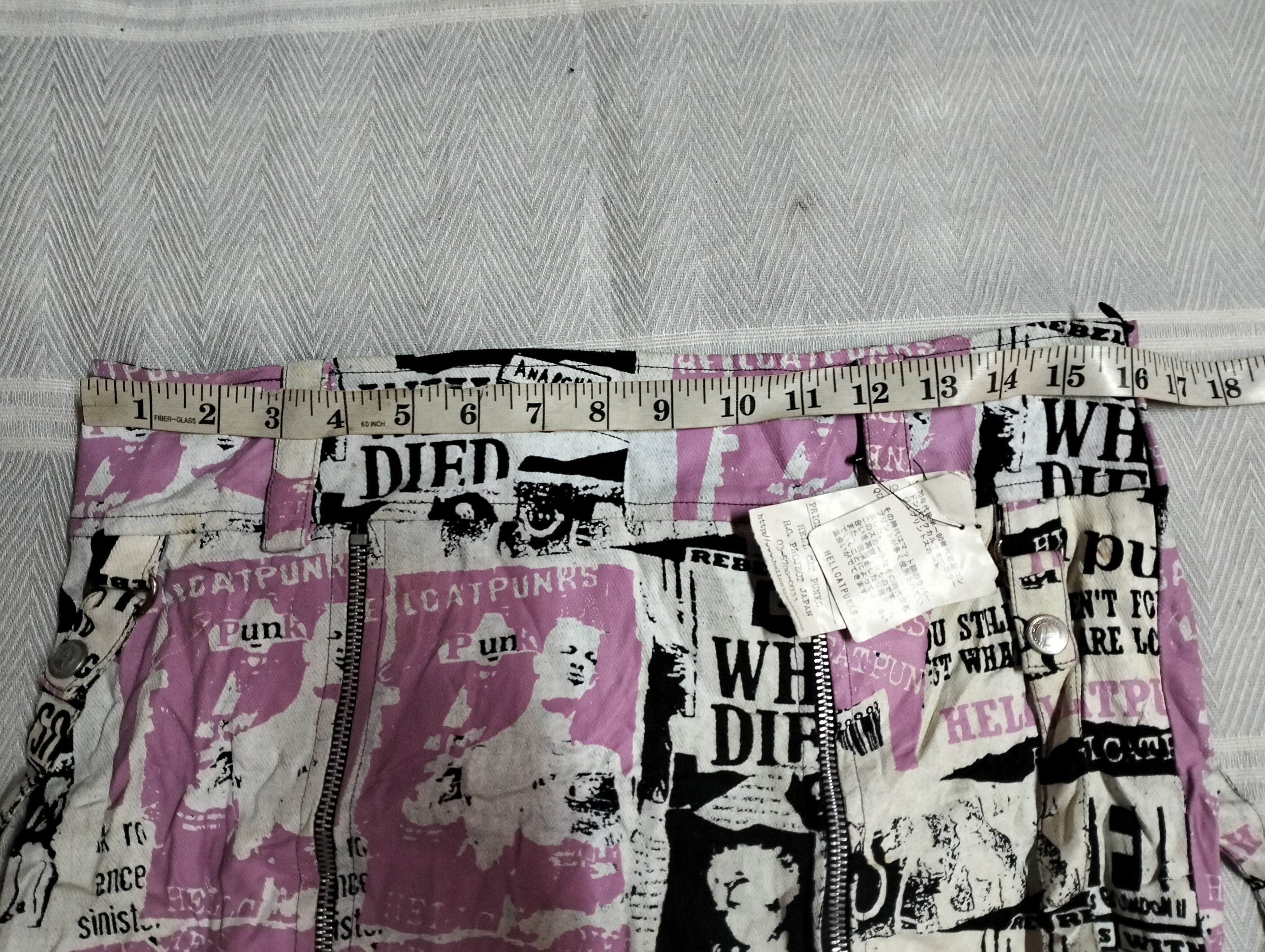 Seditionaries Hell Cat Punk Not Dead Mini Skirt Full Print Size 32" / US 10 / IT 46 - 21 Thumbnail