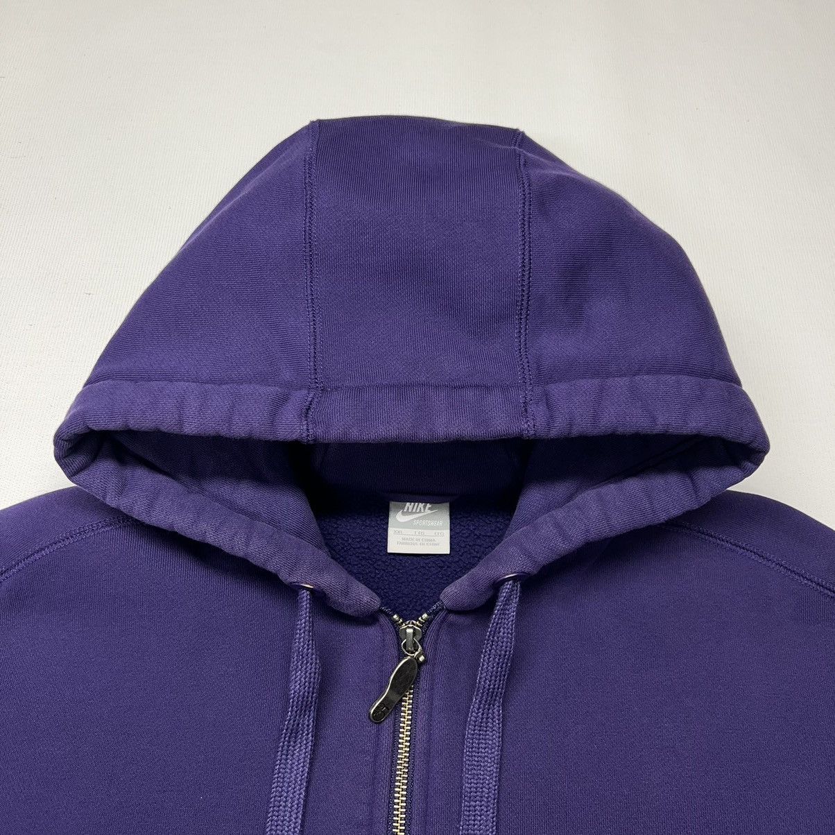Nike × Vintage VTG Nike Hoodie Sweatshirt Purple Full Zip AF1 Anniversary Size US XXL / EU 58 / 5 - 8 Thumbnail
