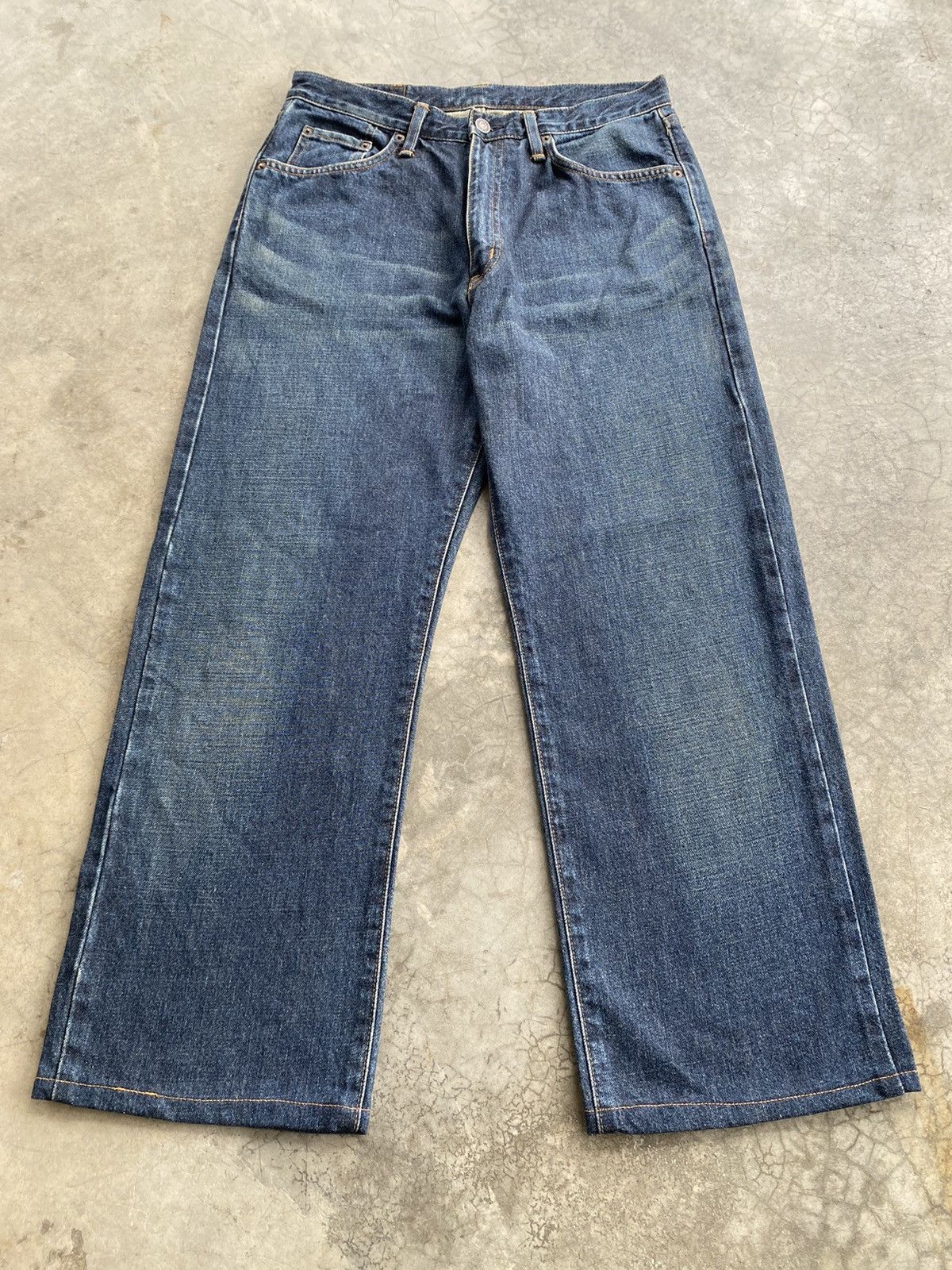 Edwin × Japanese Brand Baggy Jeans Edwin X403 Distressed Size US 31 - 1 Thumbnail