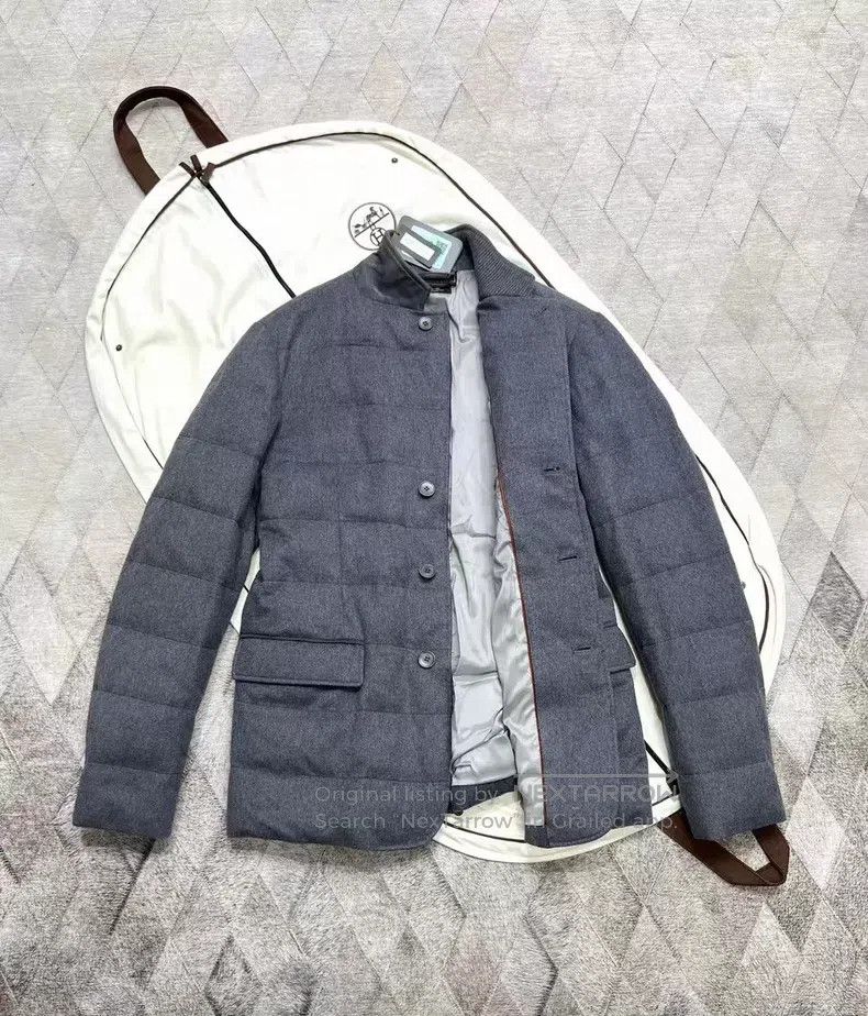 Loro Piana Loro Piana Vicuña and Baby Cashmere Down Jacket, 50% Vicuñ Size US XXL / EU 58 / 5 - 3 Thumbnail
