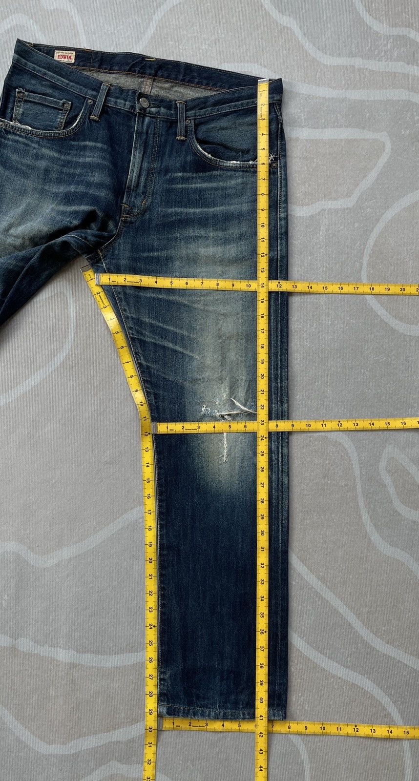 Edwin × Le Grande Bleu (L.G.B.) Edwin EJP06 Jeans (P51) Size US 35 - 15 Thumbnail