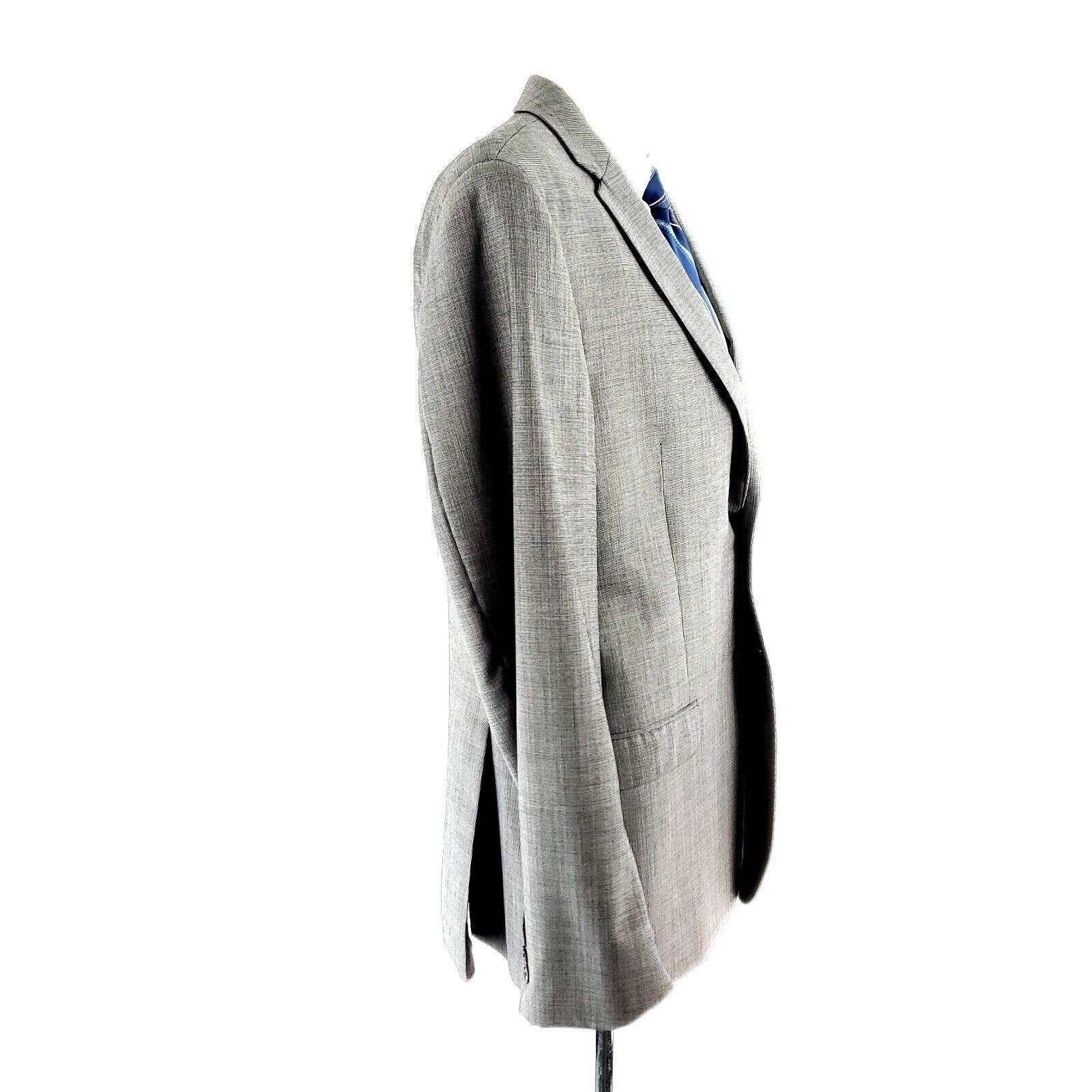 Jos. A. Bank Joseph Jos A Bank Wool 2 Button Blazer 38R Gray Star Check T Size 38R - 6 Thumbnail