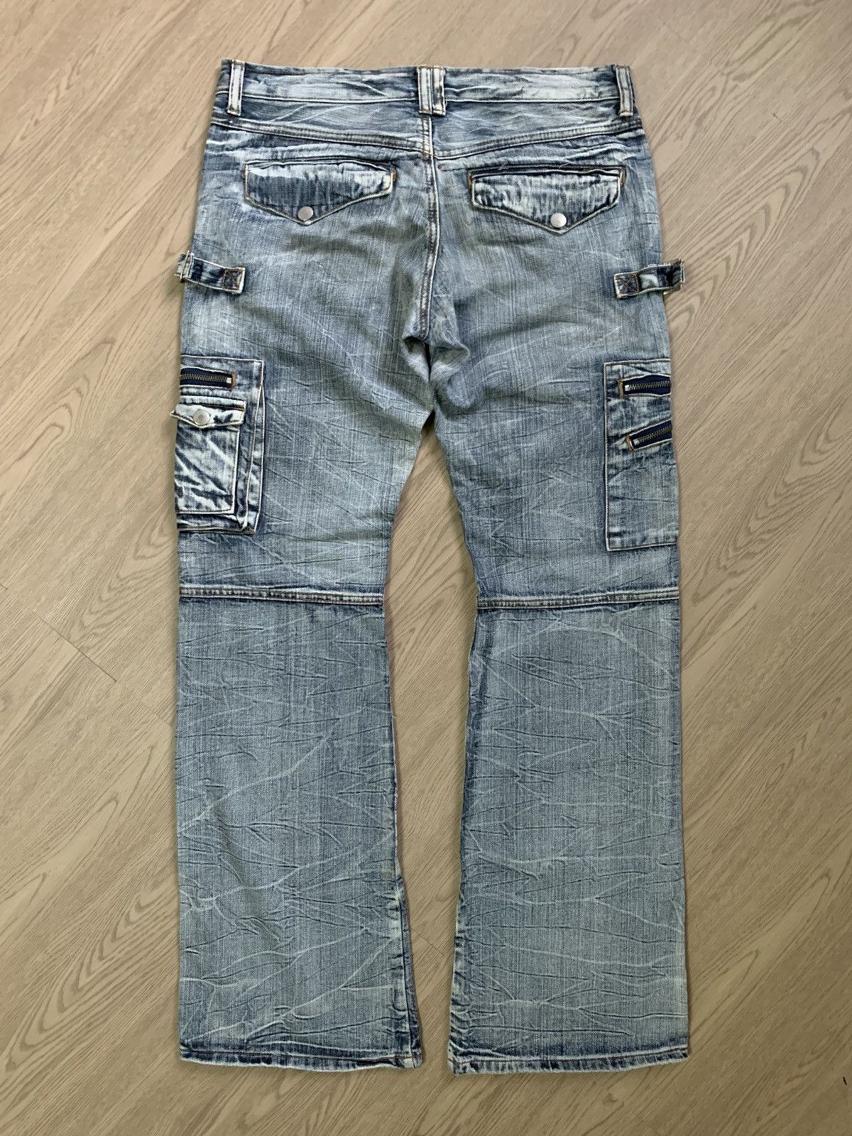 semanticdesign Semantic Design Rock Bondage Flared Jeans Size US 34 / EU 50 - 2 Thumbnail