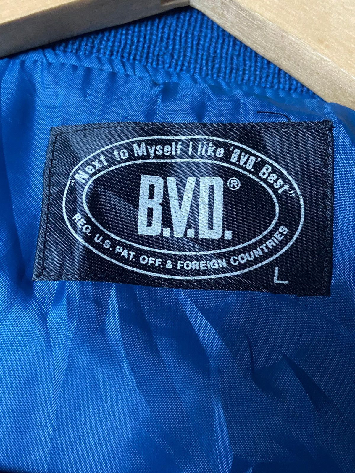 Japanese Brand Vintage B.V.D Varsity Wool Bomber Jacket (168) Size US L / EU 52-54 / 3 - 8 Thumbnail