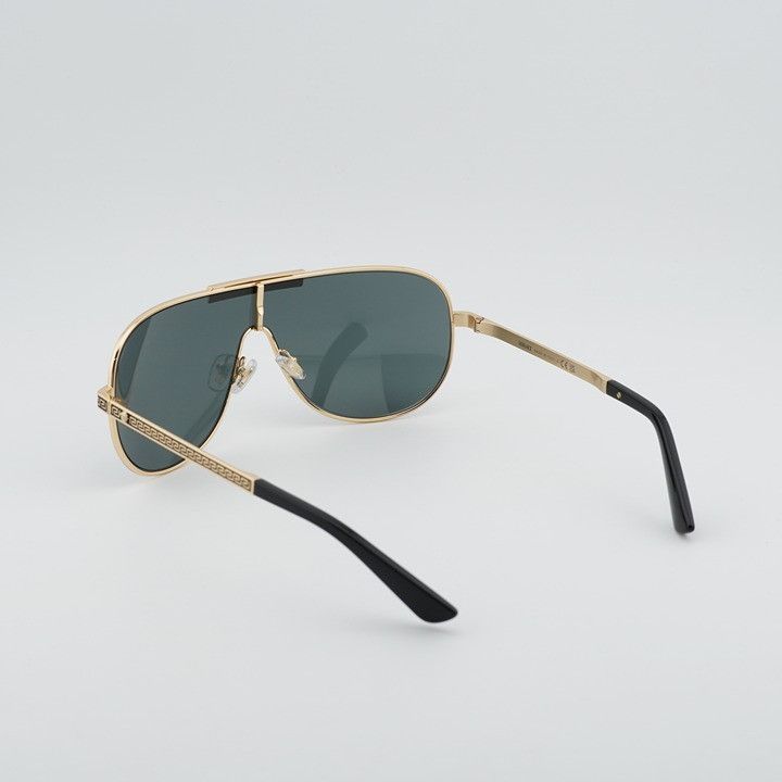 Versace Versace VE2293 1002/87 Square Sunglasses - Gold Frame, Grey Size ONE SIZE - 9 Thumbnail