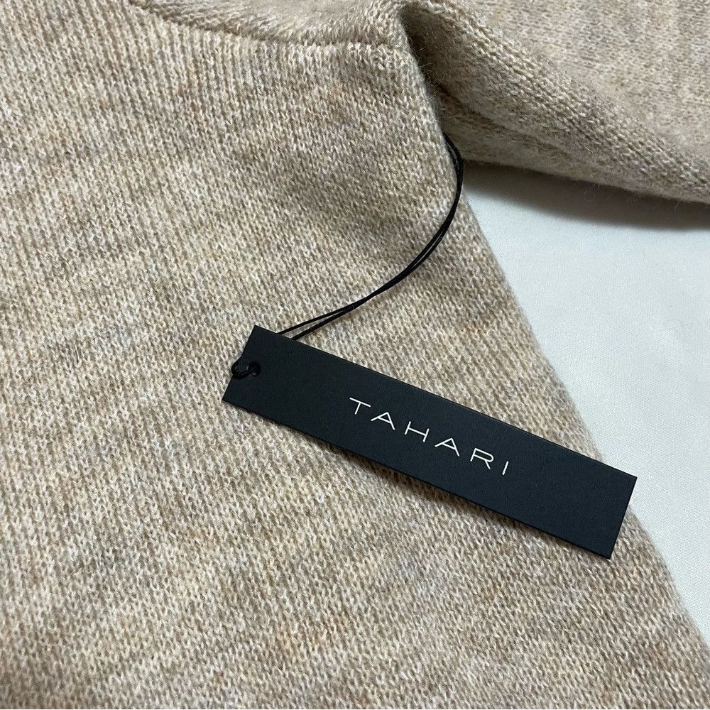 Elie Tahari NWT New TAHARI Beige Wool Blend Knit Cardigan Coat Size 1X Size XL / US 12-14 / IT 48-50 - 6 Thumbnail