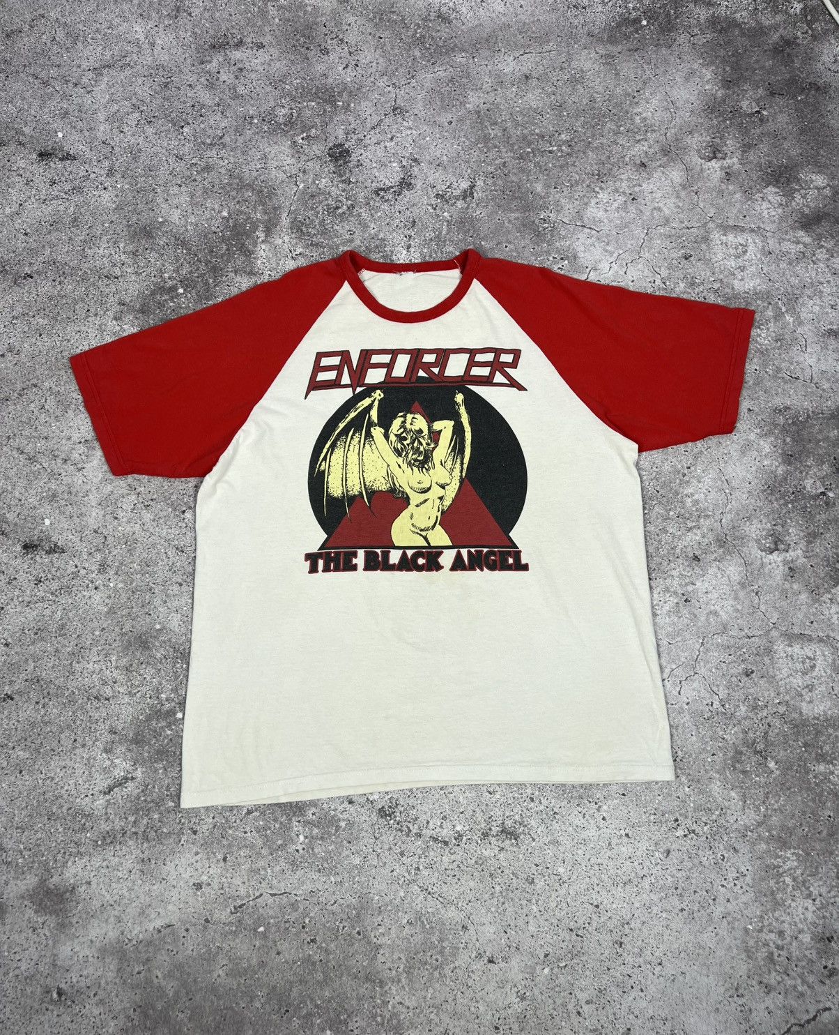 Fruit Of The Loom Enforcer The Black Angel Band T-shirt Cotton Men's Size US M / EU 48-50 / 2 - 1 Thumbnail