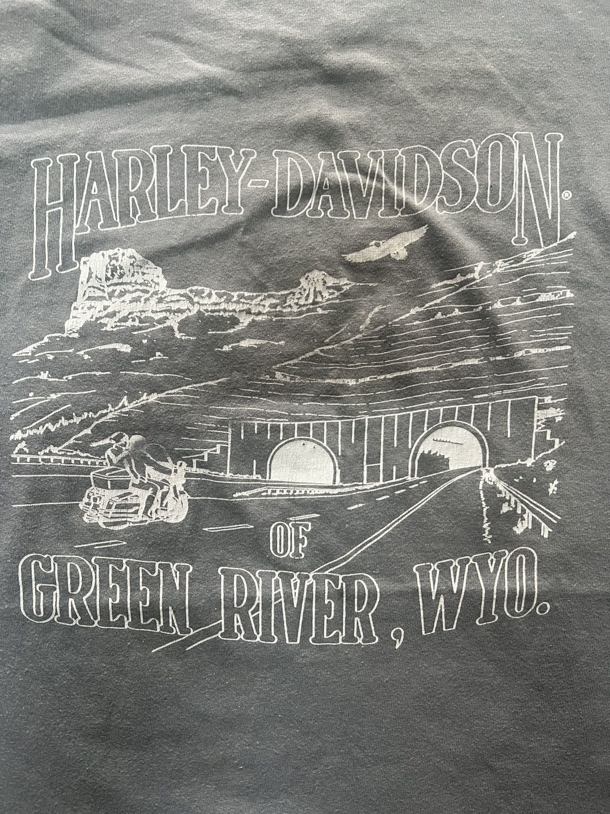 Other Vintage Harley Davidson 3D Emblem T Shirt (1990) Size US XL / EU 56 / 4 - 8 Thumbnail