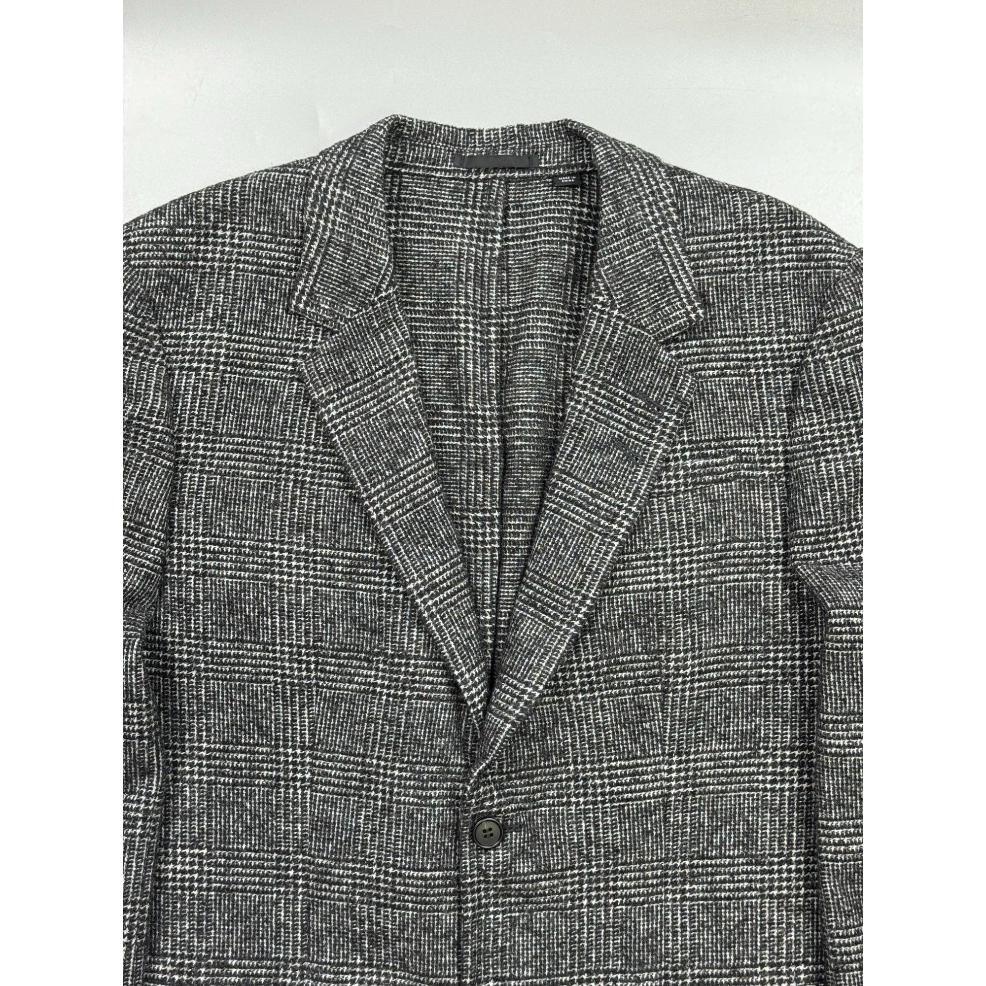 Allsaints AllSaints Soft Tweed Two Button Gray Blazer (Y1279) Size 44R - 3 Thumbnail