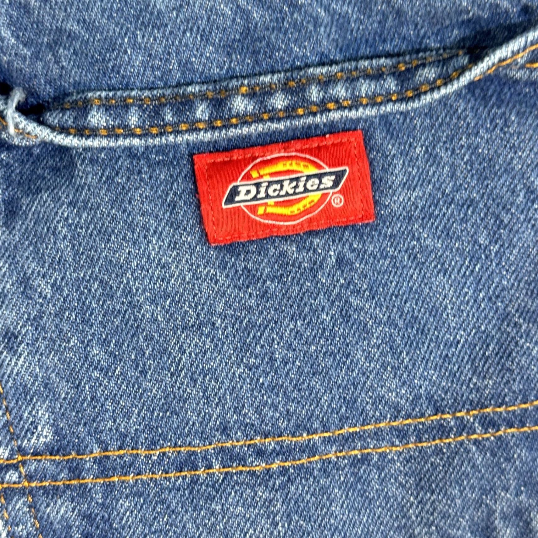 Dickies Dickies Jeans Mens 32x34 Blue Straight Leg Denim Classic Workwear 100% Cotton Vintage USA Industrial Work Jeans Mens Regular 34 Inseam Size US 32 / EU 48 - 3 Thumbnail