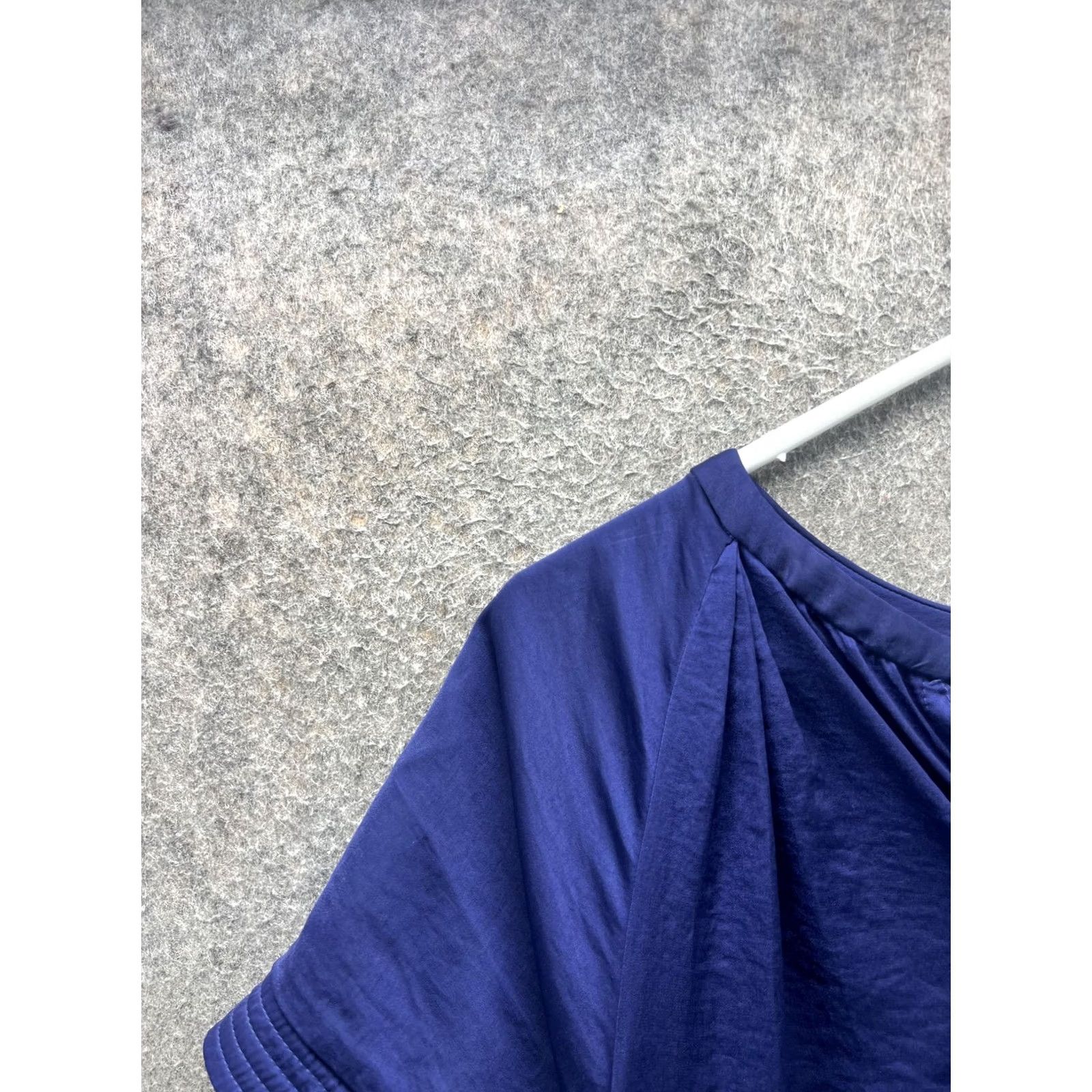 Vintage Chico's Blouse Tunic Womens 1 Blue V-Neck Short Sleeve Lined High Low Top Shirt Casual Summer Womens Size XS / US 0-2 / IT 36-38 - 6 Thumbnail