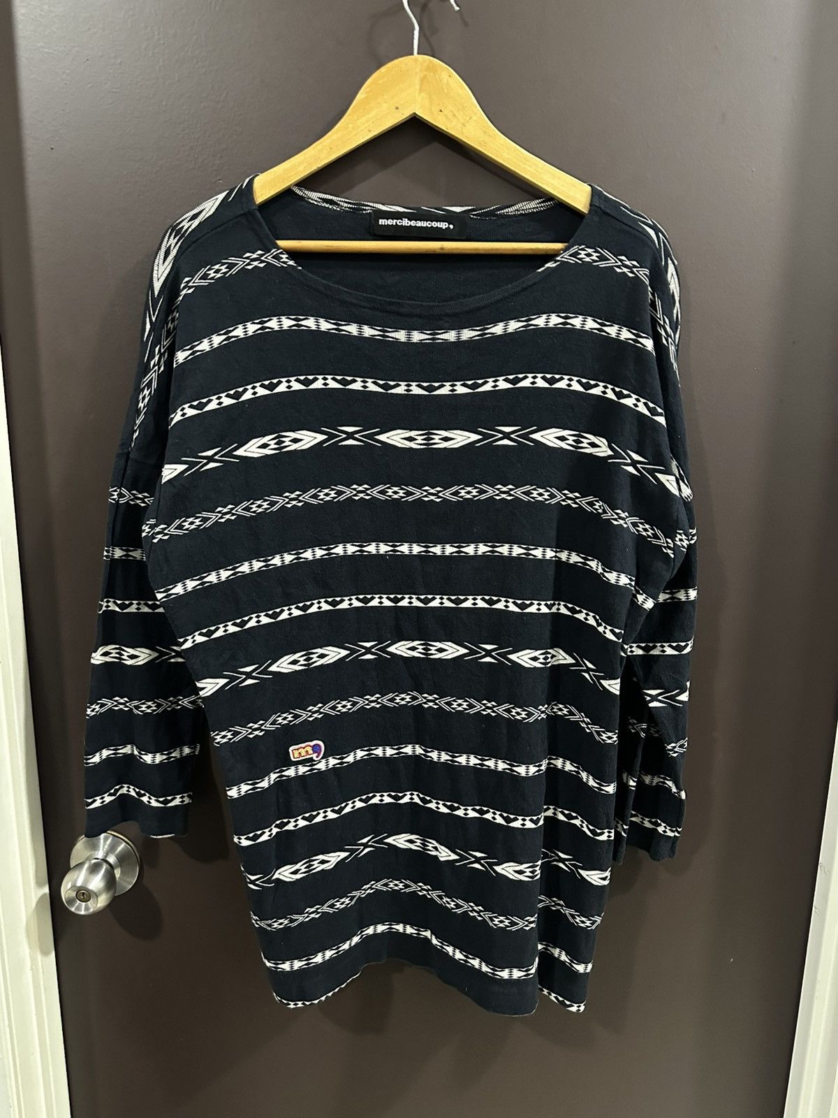 mercibeaucoup Issey Miyake Mercibeaucoup Aztec Stripes L/S Shirt Size US XL / EU 56 / 4 - 2 Thumbnail