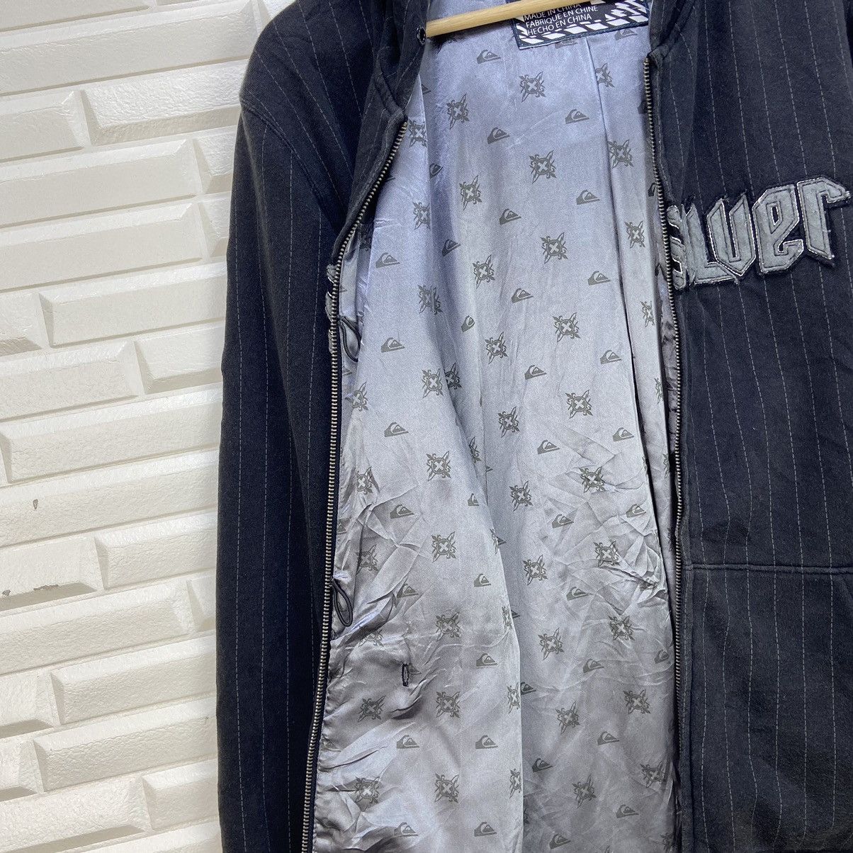 Quiksilver Quiksilver Striped Spell Out Hooded Jacket Size US M / EU 48-50 / 2 - 13 Thumbnail