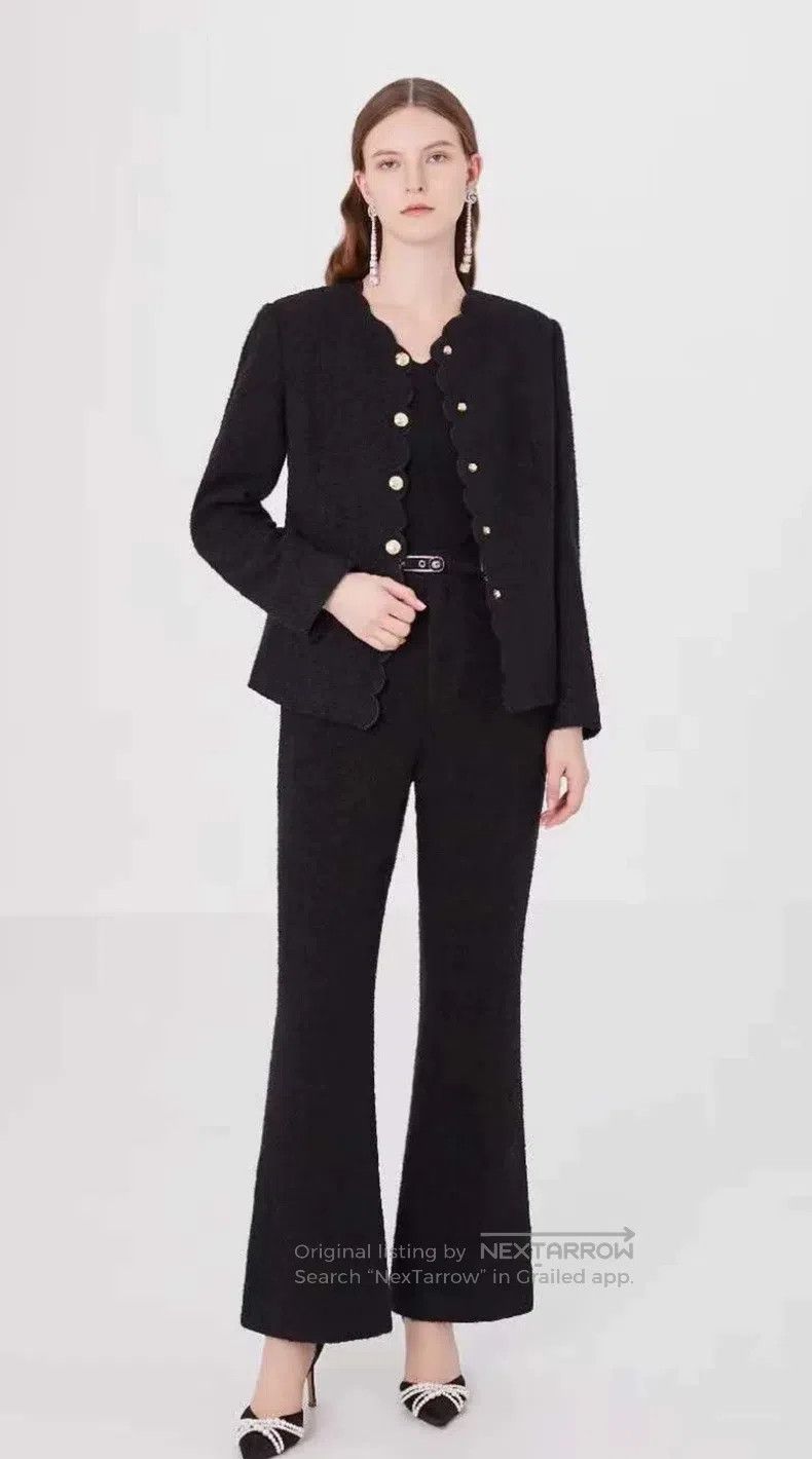 Chanel Chanel 20 black and gold wavy jackets Size XXS / US 00 / IT 34 - 3 Thumbnail