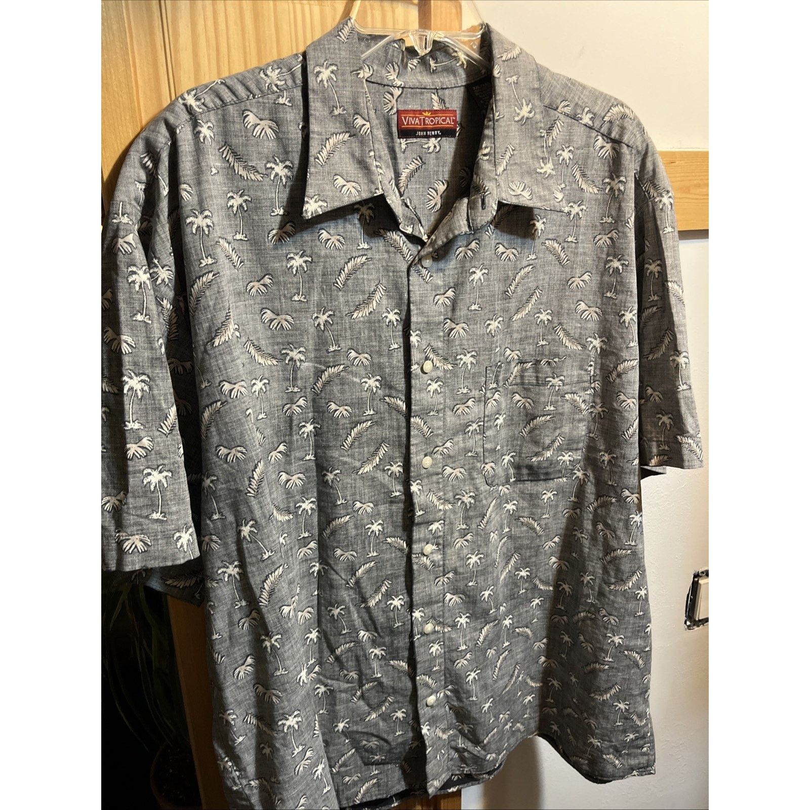 John Henry JOHN HENRY VIVA TROPICAL Men's Hawaiian Shirt Button SS XXL Size US XXL / EU 58 / 5 - 7 Thumbnail